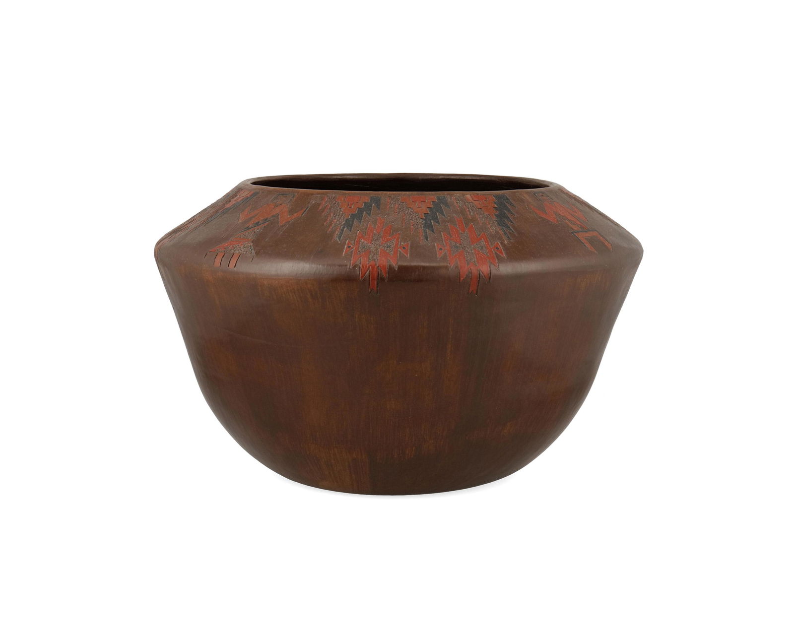 A large Lorraine Williams-Yazzie Navajo pottery bowl (1 of 3)