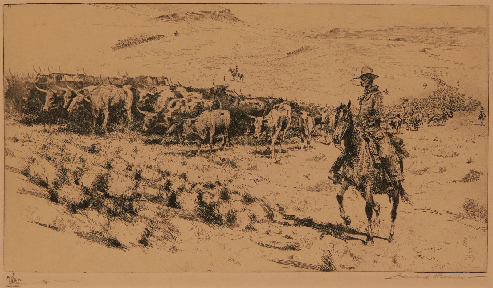 Edward Borein
(1872-1945, Santa Barbara, CA) (1 of 6)