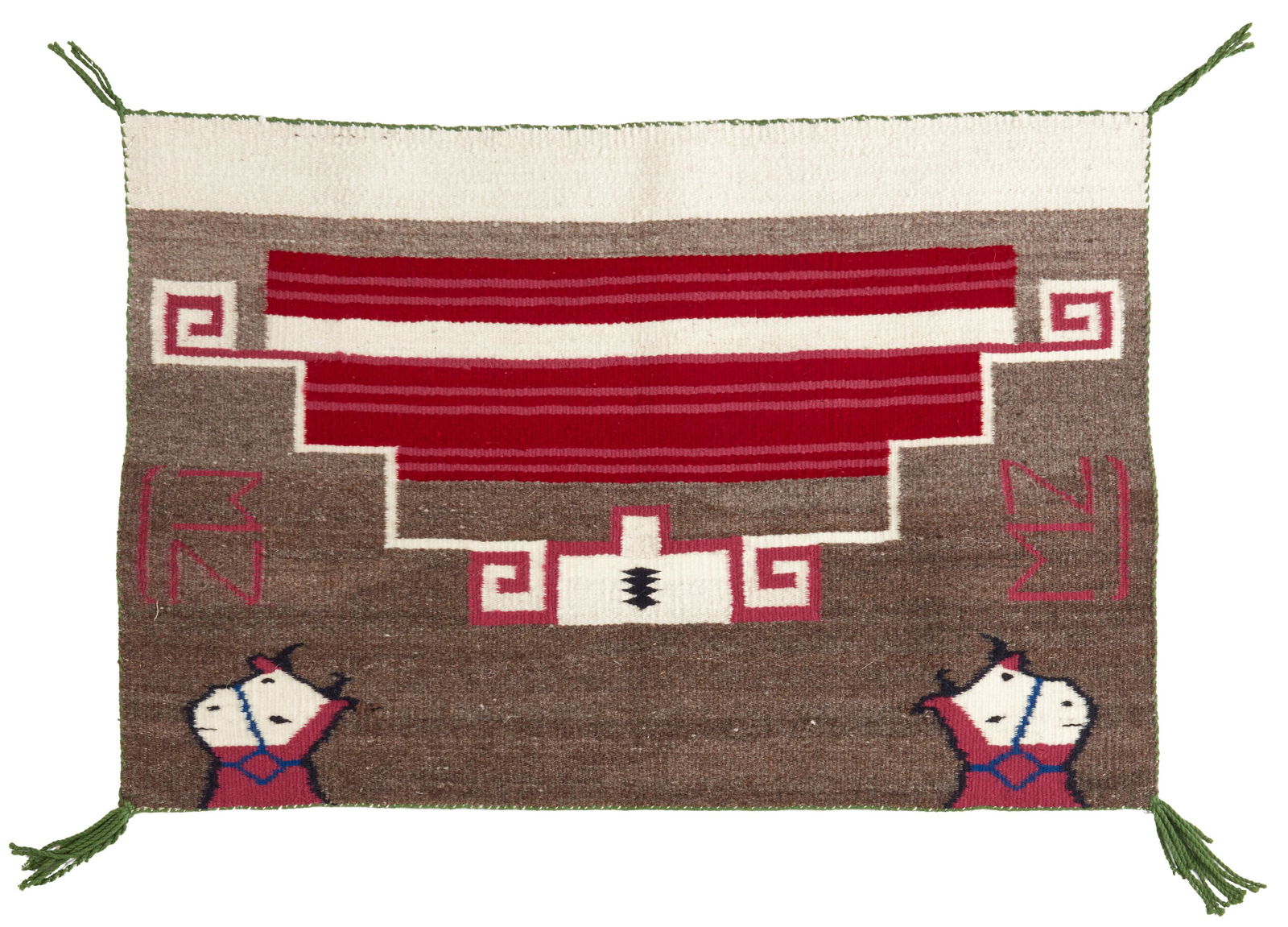 A Navajo Pictorial saddle blanket (1 of 3)