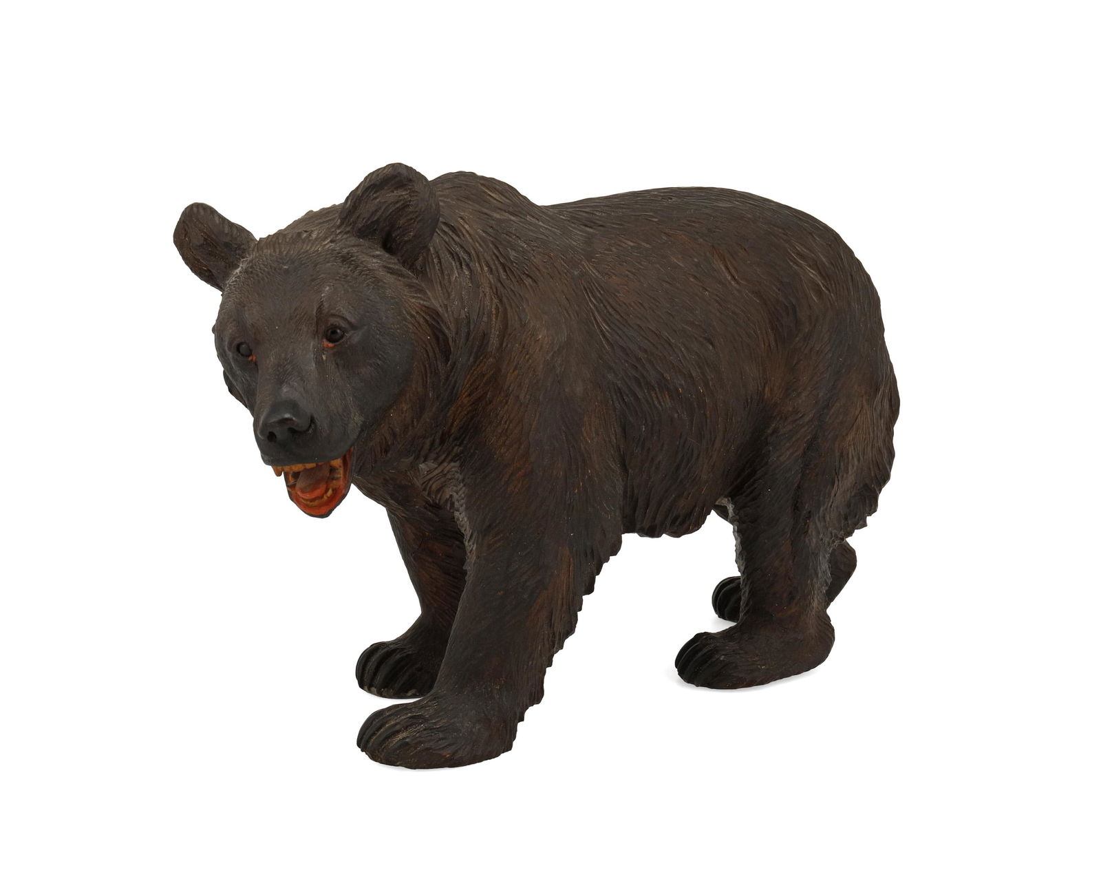 A carved wood Black Forest bear (1 of 3)