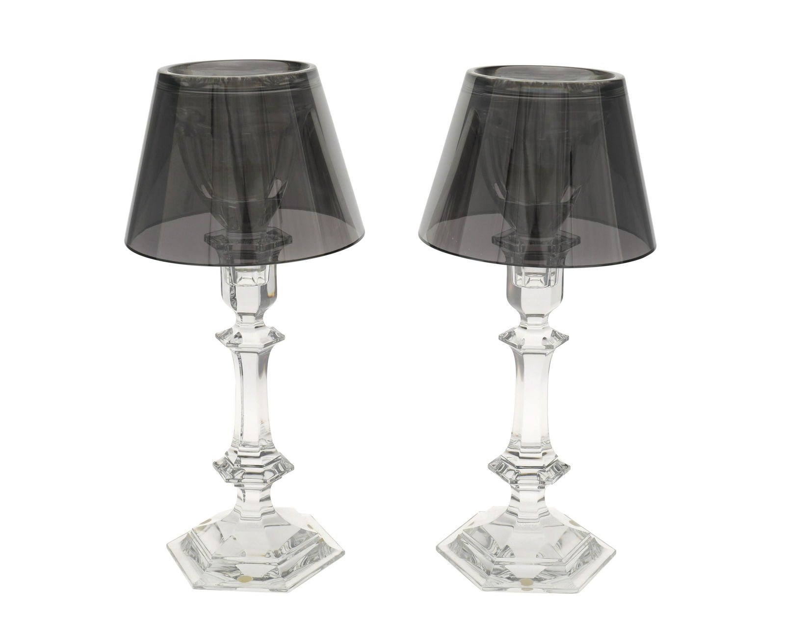 A pair of Baccarat "Harcourt Our Fire" candlesticks by Philippe Starck (1 of 2)