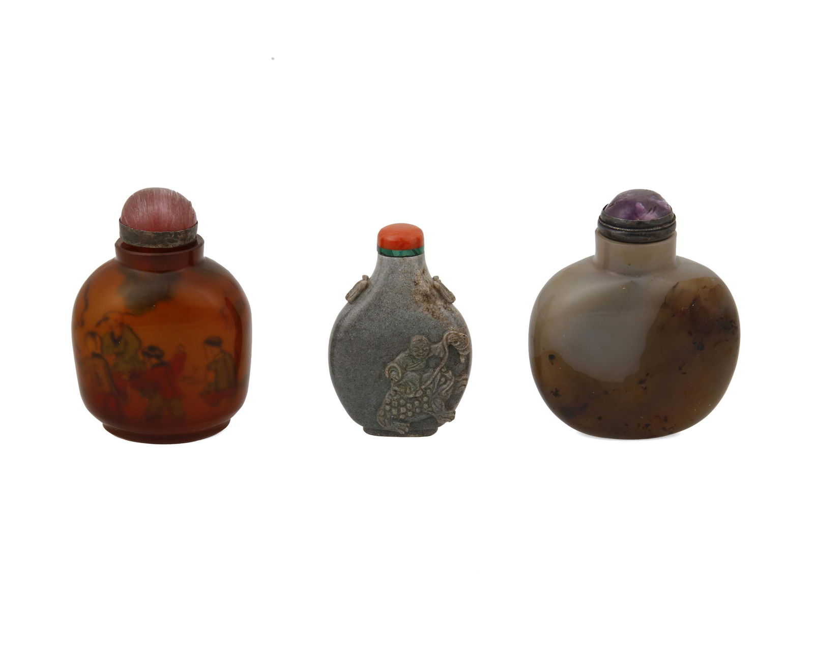 A group of Chinese snuff bottles (1 of 8)