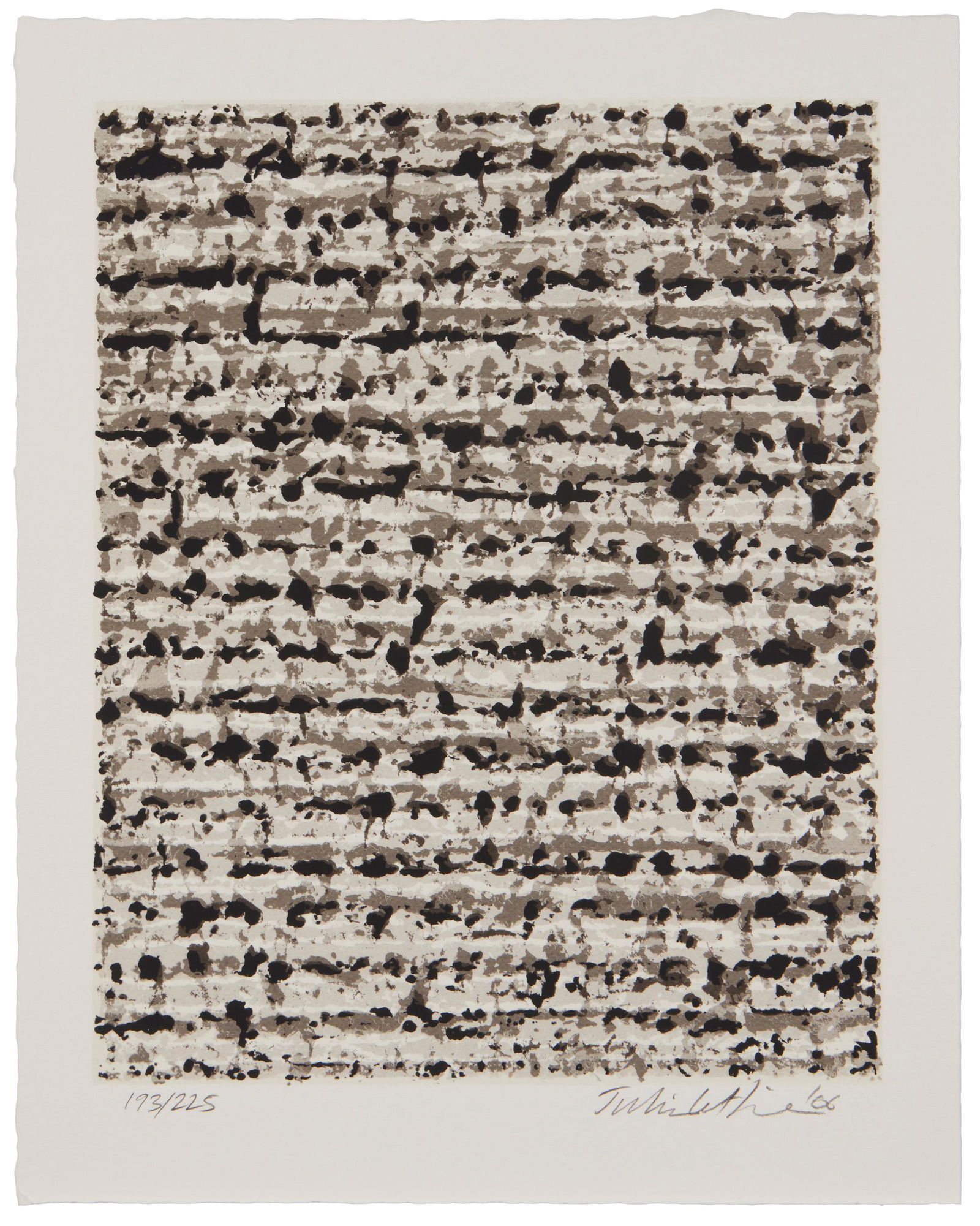 Julian Lethbridge (b. 1947, American): Thai Lines, 2006 Screenprint on Arches En-Tout-Cas; Luther Davis prntr.; Donald Taglialatella pub. Edition 193/225; signed and dated lower right: Julian Lethbridge Image: 11.75" H x 9.5" W; Sheet: