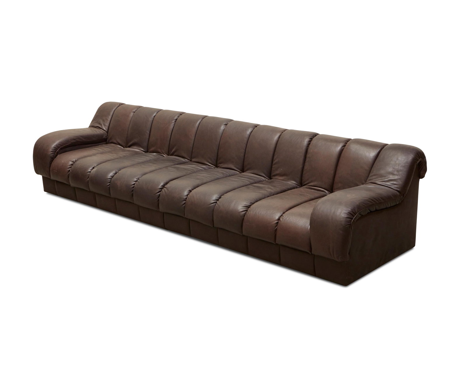 A custom De Sede-style leather sectional sofa (1 of 3)