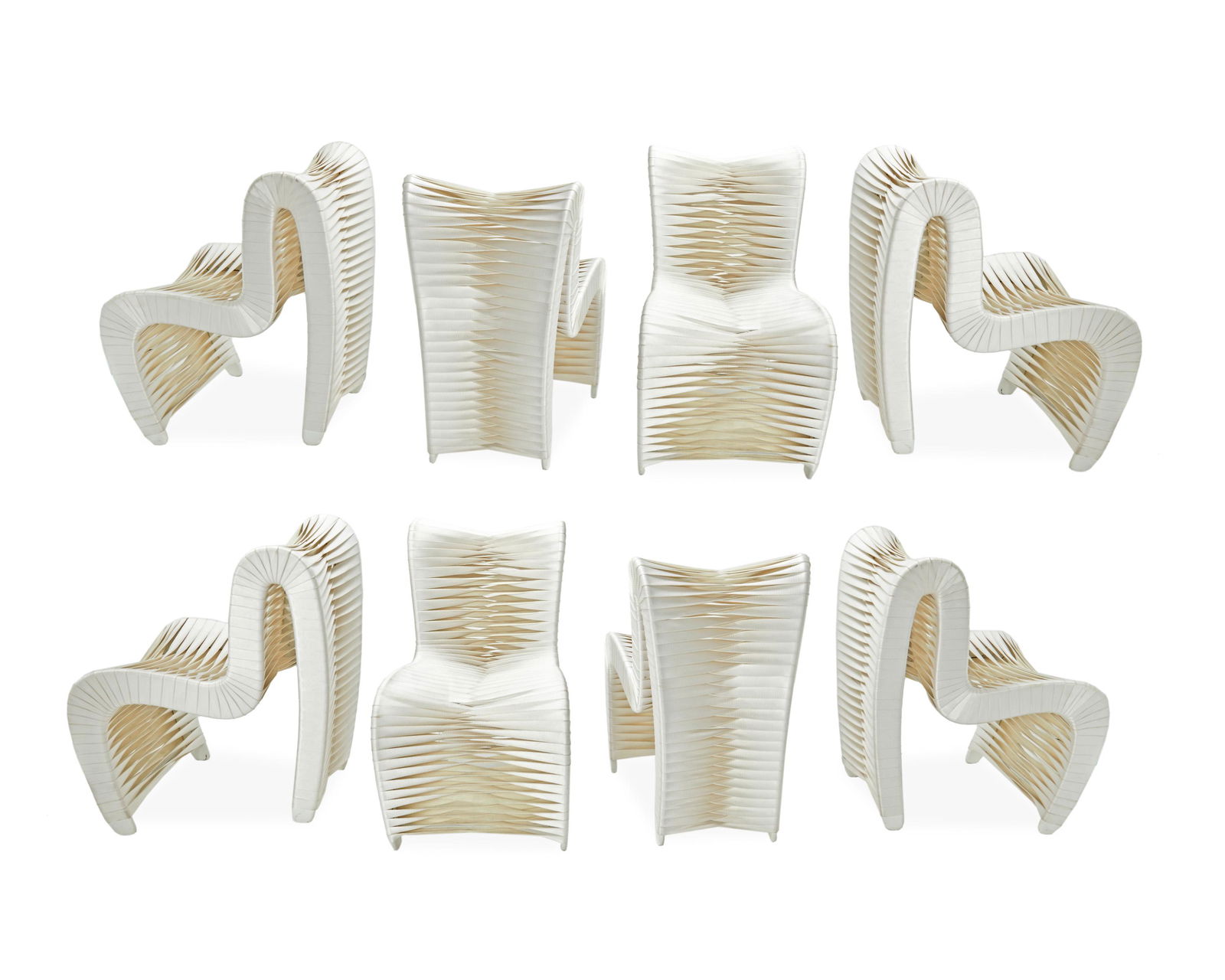 A set of "Seat Belt" dining chairs, for Phillips Collection (1 of 4)