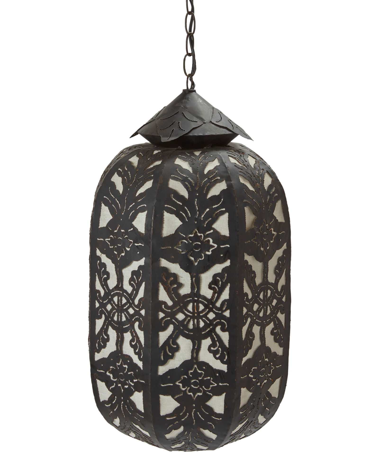 A pierced iron lantern pendant light (1 of 5)