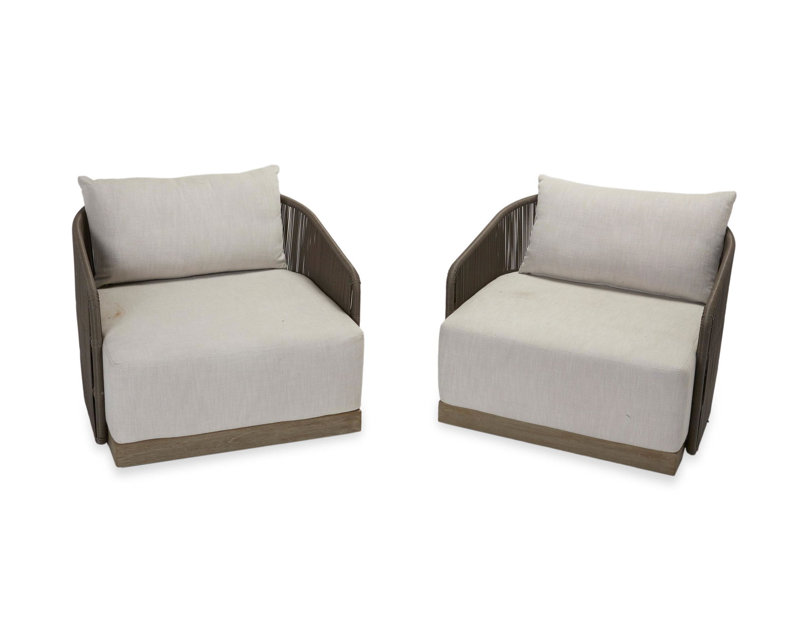 A pair of Restoration Hardware "Havana" outdoor lounge chairs (1 of 13)