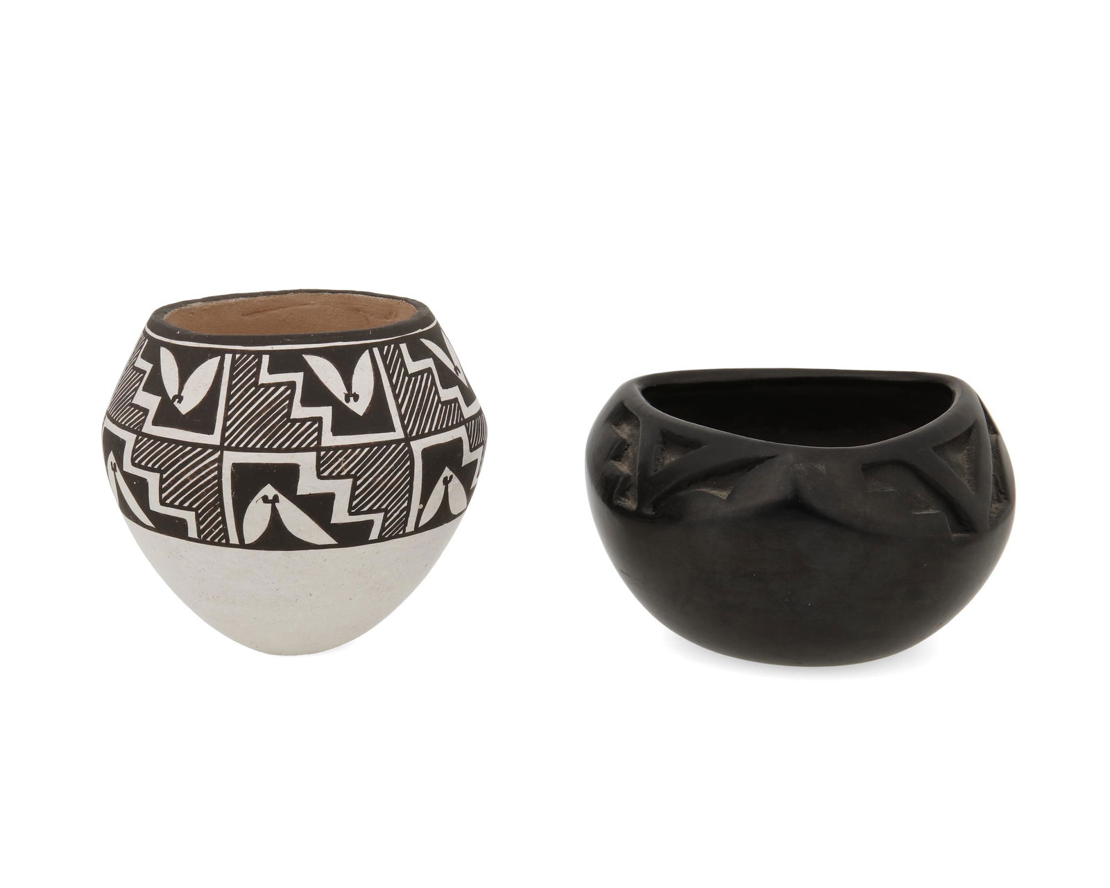 Two Southwest Pueblo pottery vessels (1 of 8)