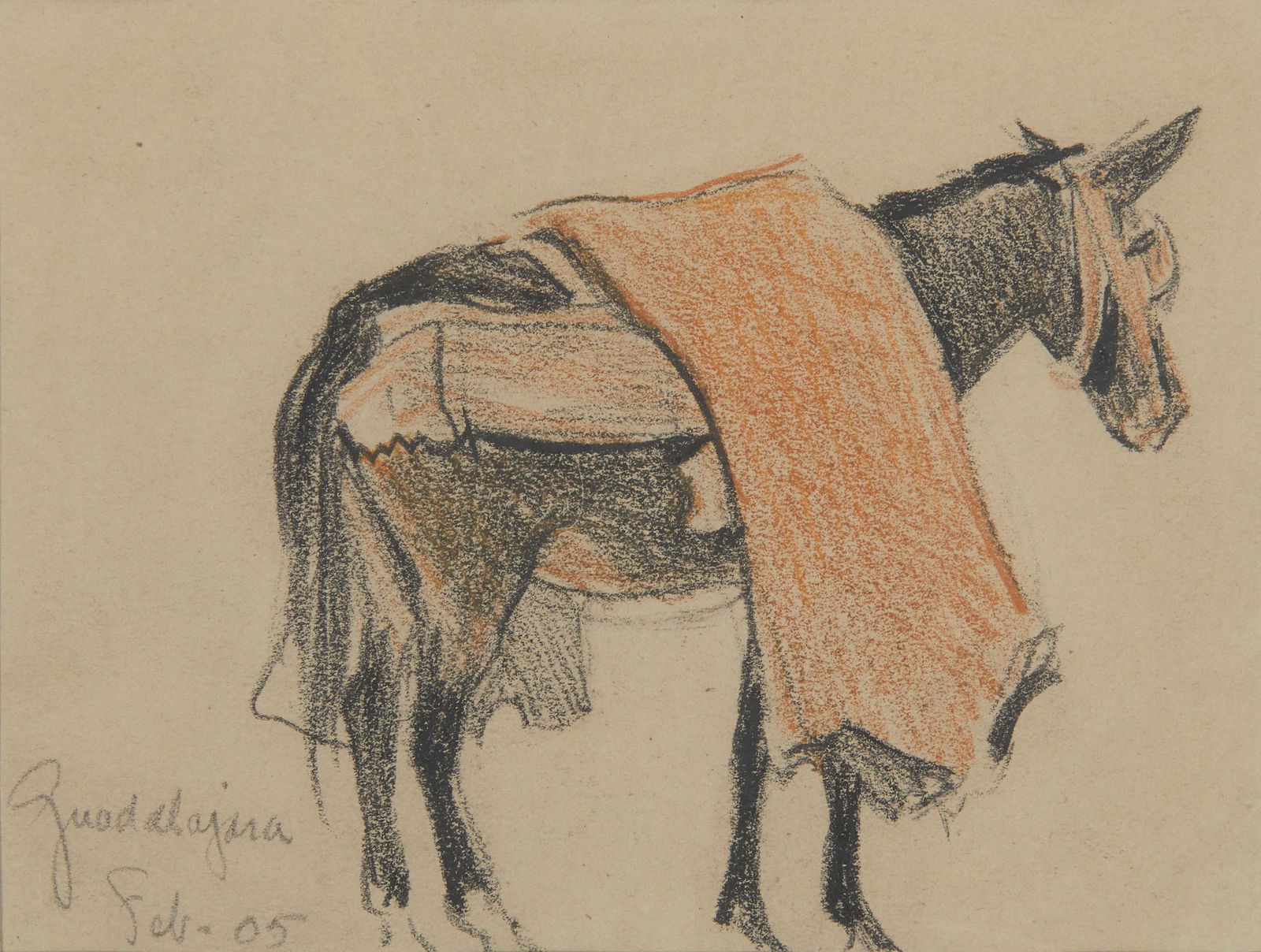 Attributed to Maynard Dixon (1875-1946, San Francisco, CA) (1 of 6)