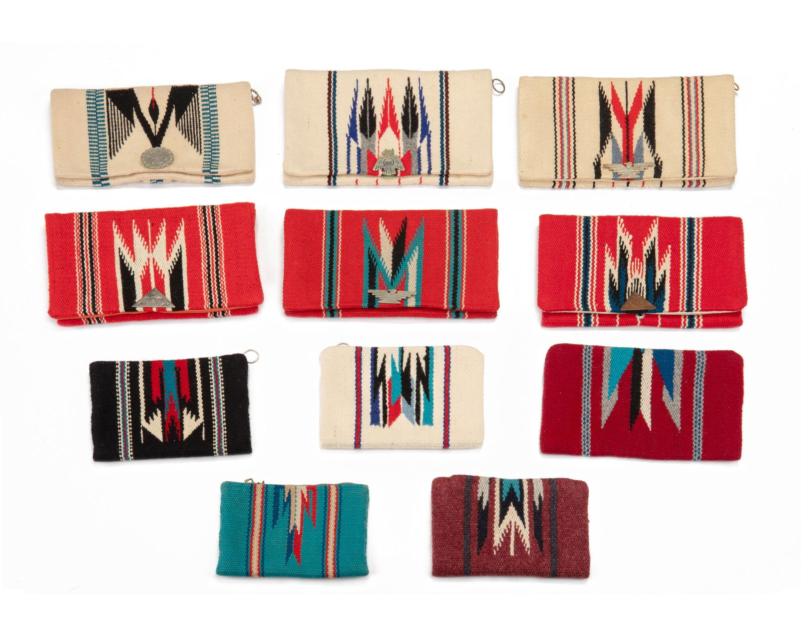 A group of Chimayo handwoven wool purses (1 of 2)
