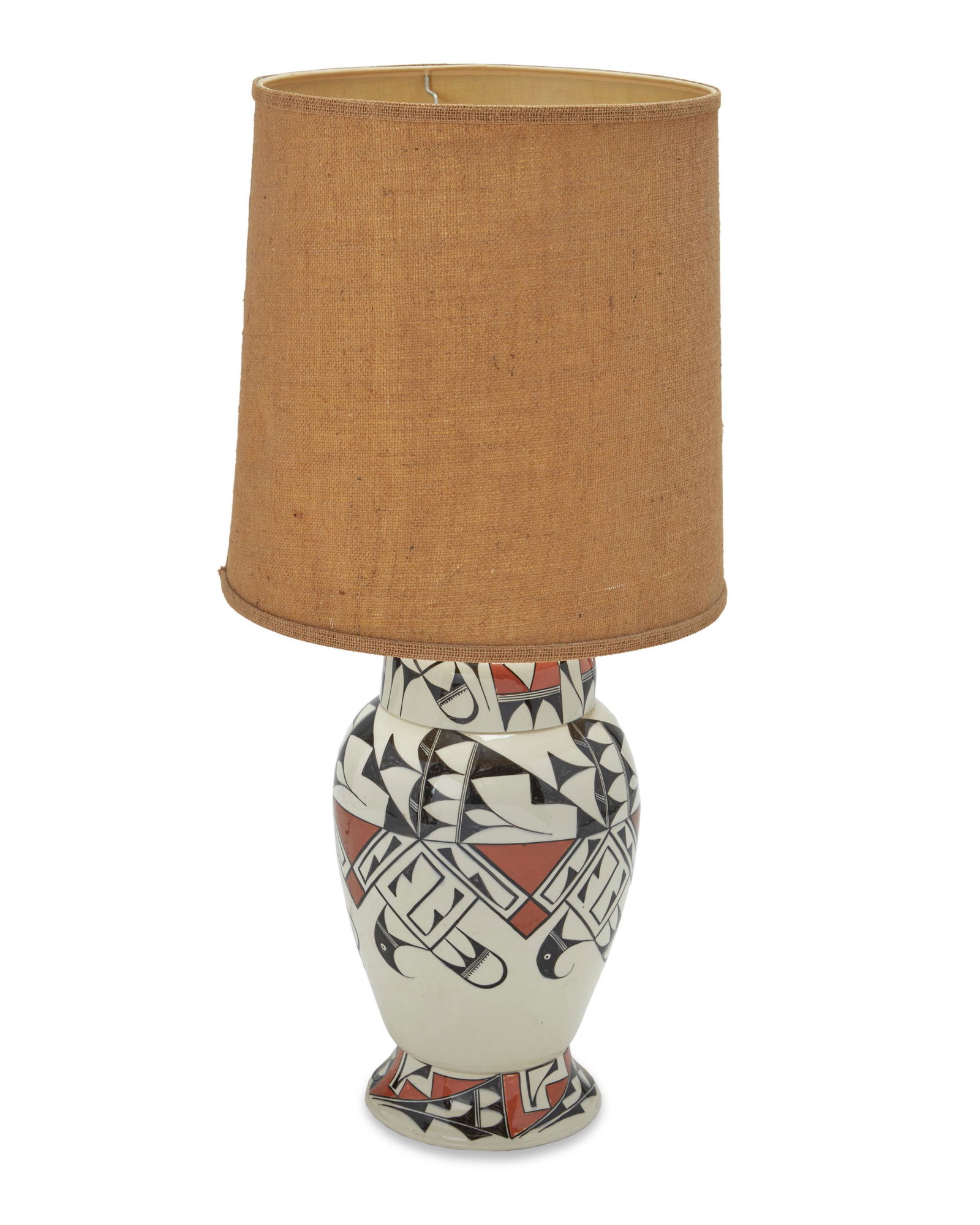 An Acoma pottery table lamp (1 of 5)