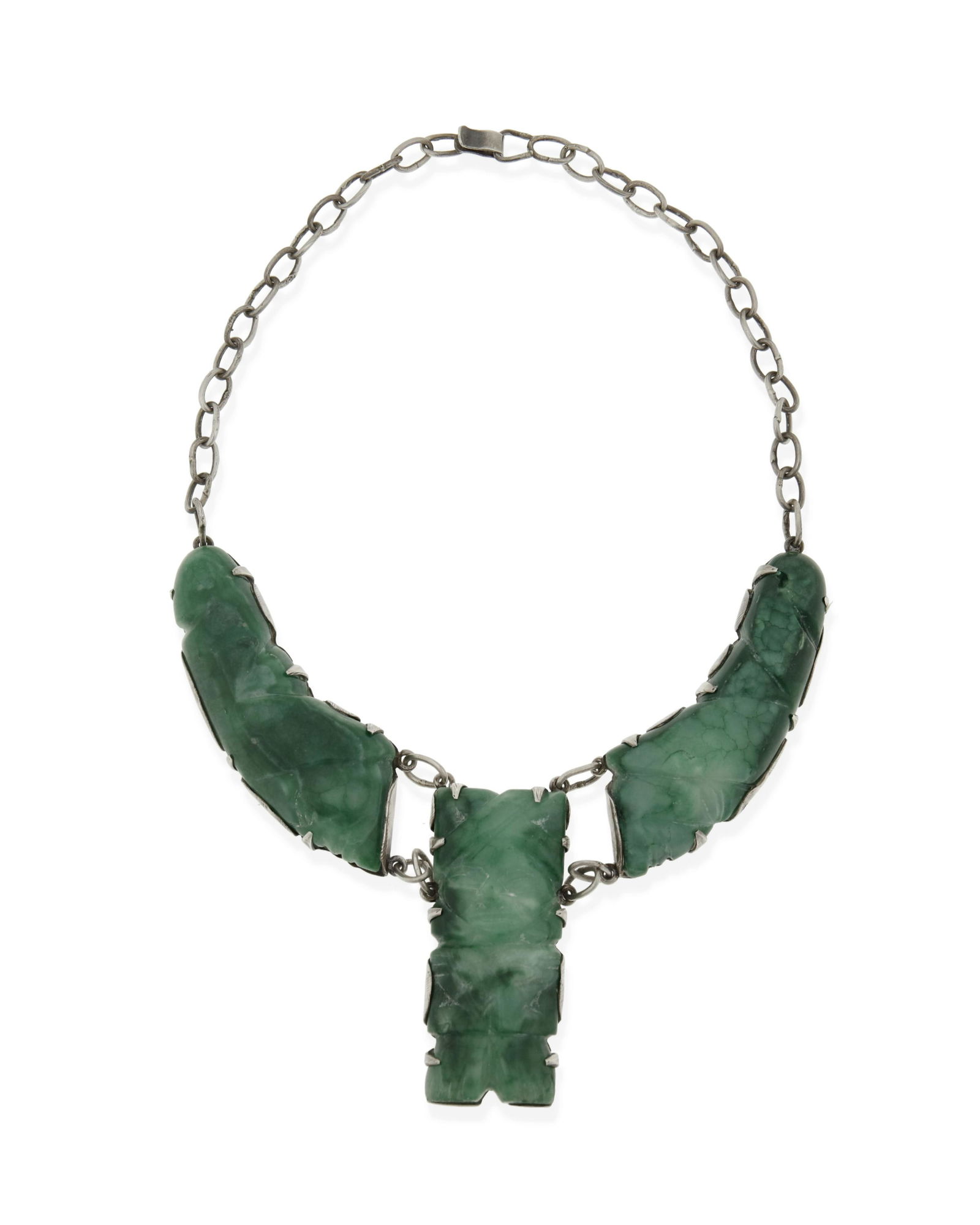 A Fred Davis-style stone set necklace (1 of 2)