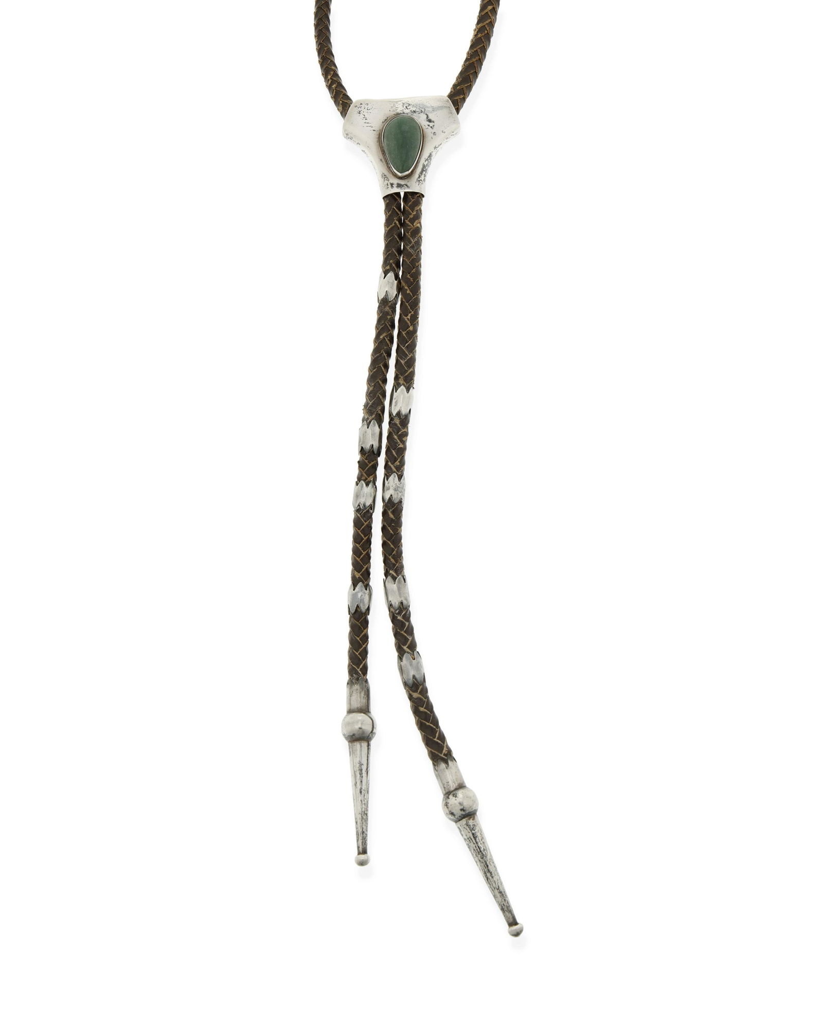 A Salvador Teran-style silver and stone set bolo tie (1 of 3)