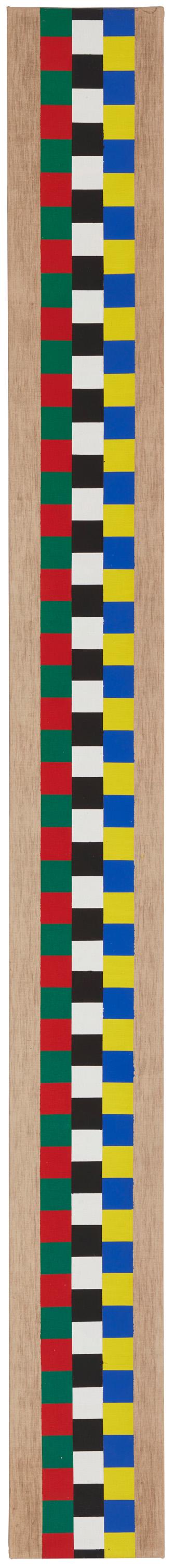 Josko Eterovic (b. 1943, Croatian): Untitled, 1986 Oil on linen Signed and dated verso: Josko Eterovic 95" H x 10" W