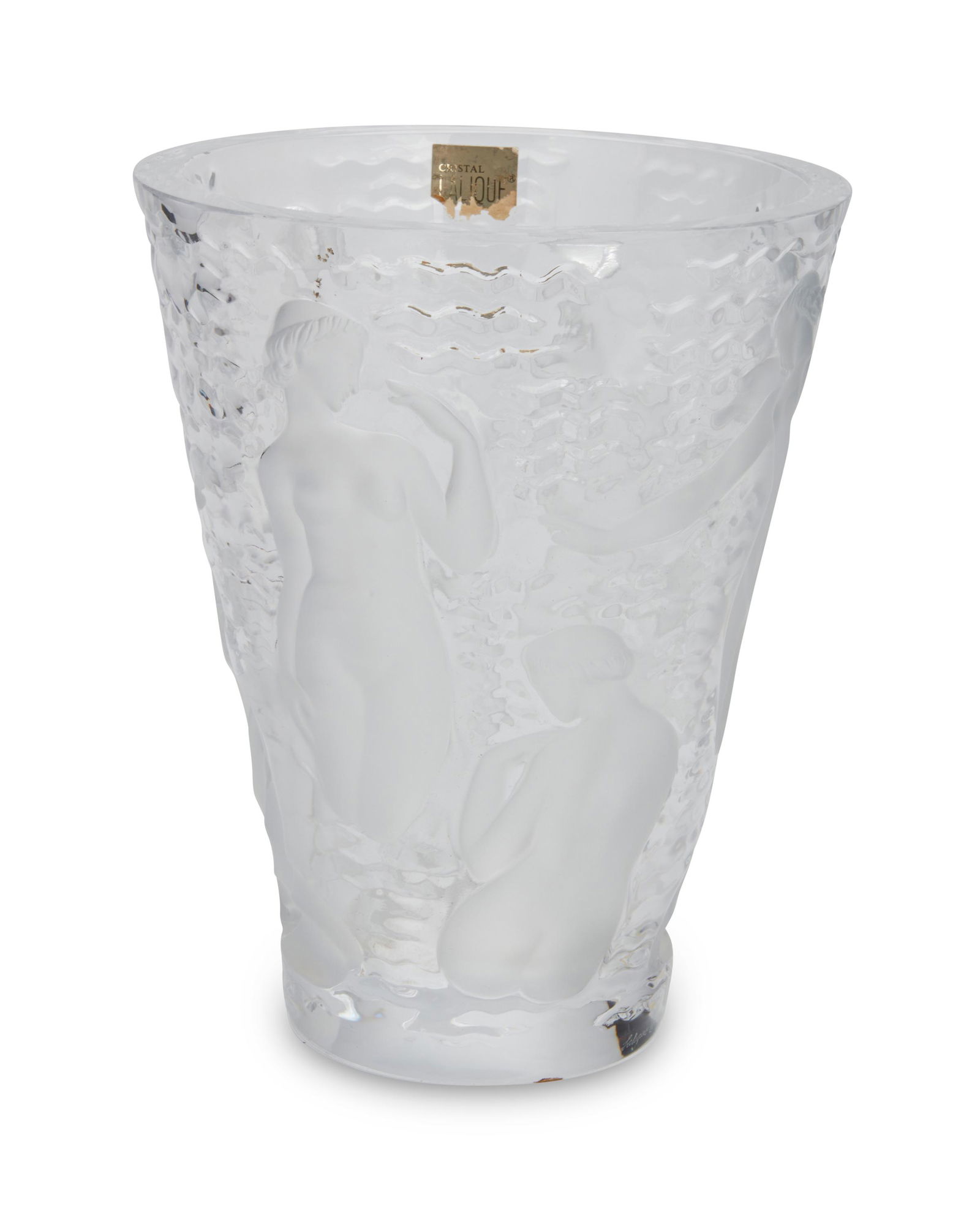 A Lalique "Ondines" crystal vase (1 of 1)