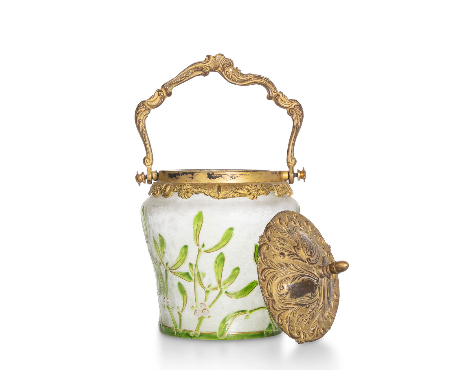 A French art glass biscuit barrel (1 of 2)