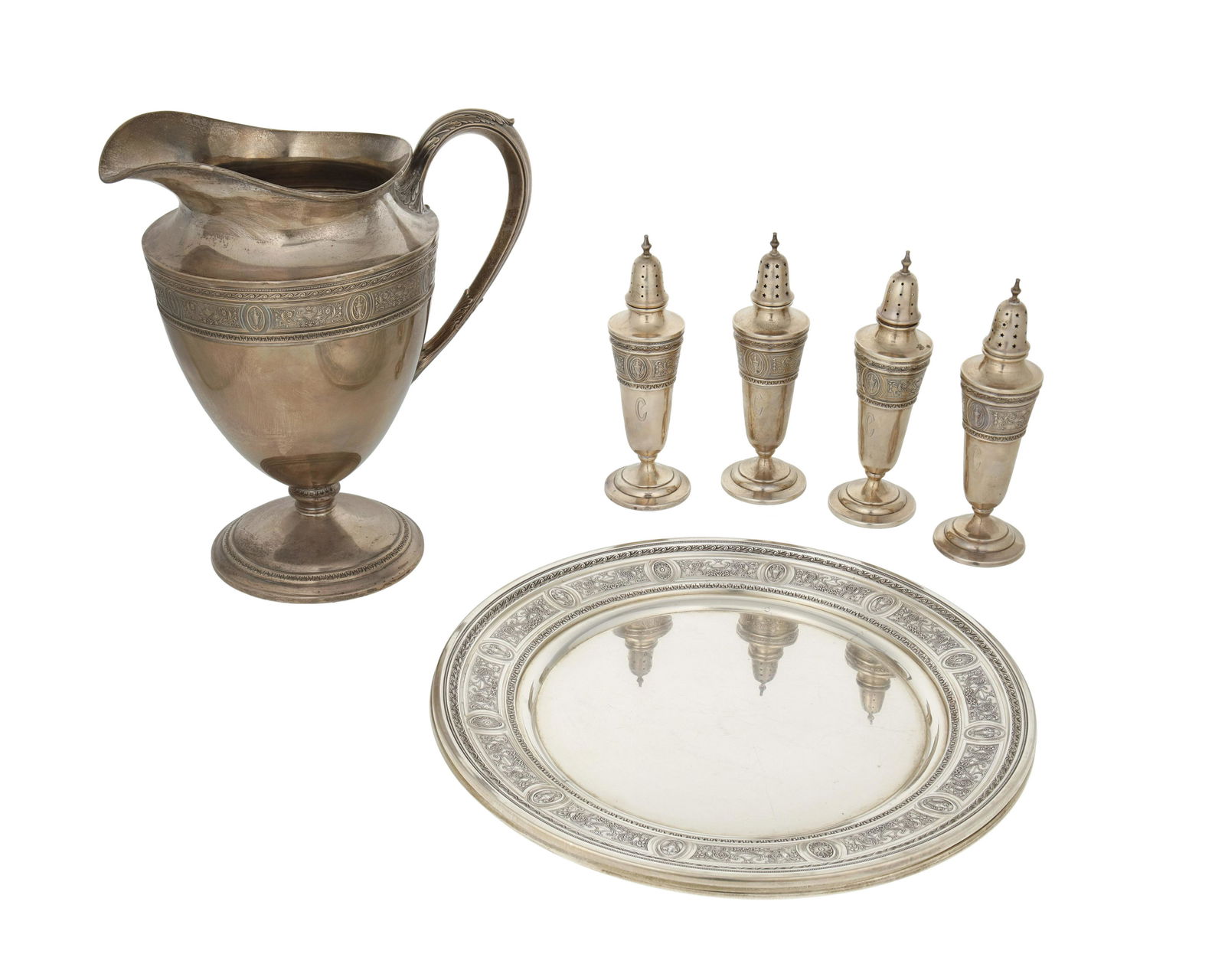 A group of International "Wedgwood" sterling silver holloware (1 of 3)