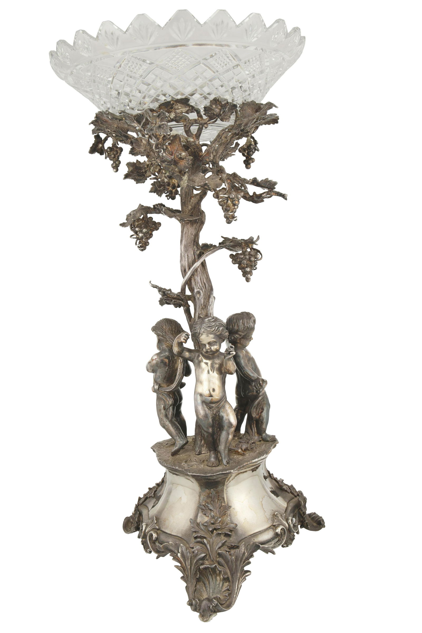 An English silver-plated centerpiece (1 of 4)