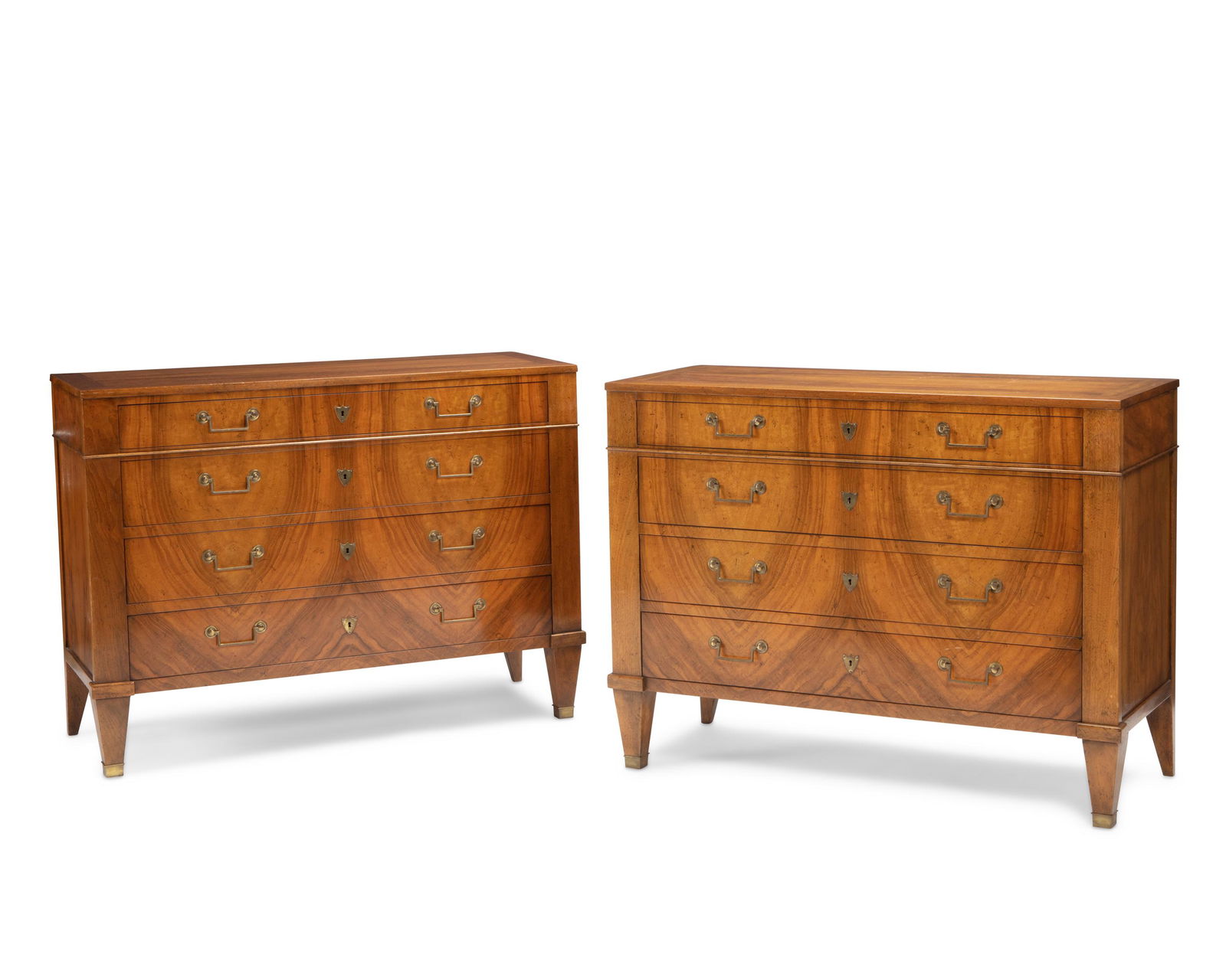 A pair of Baker Biedermeier-style chest of drawers (1 of 5)