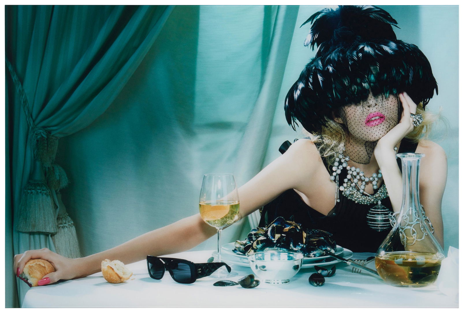 Miles Aldridge (b. 1964): The Pure Wonder #2, 2005 C-Print photograph on paper Edition: Artist proof 2/2, printing date unknown Signed and numbered verso 26.375" H x 39.875" W Provenance: Steven Kasher Gallery, New York,