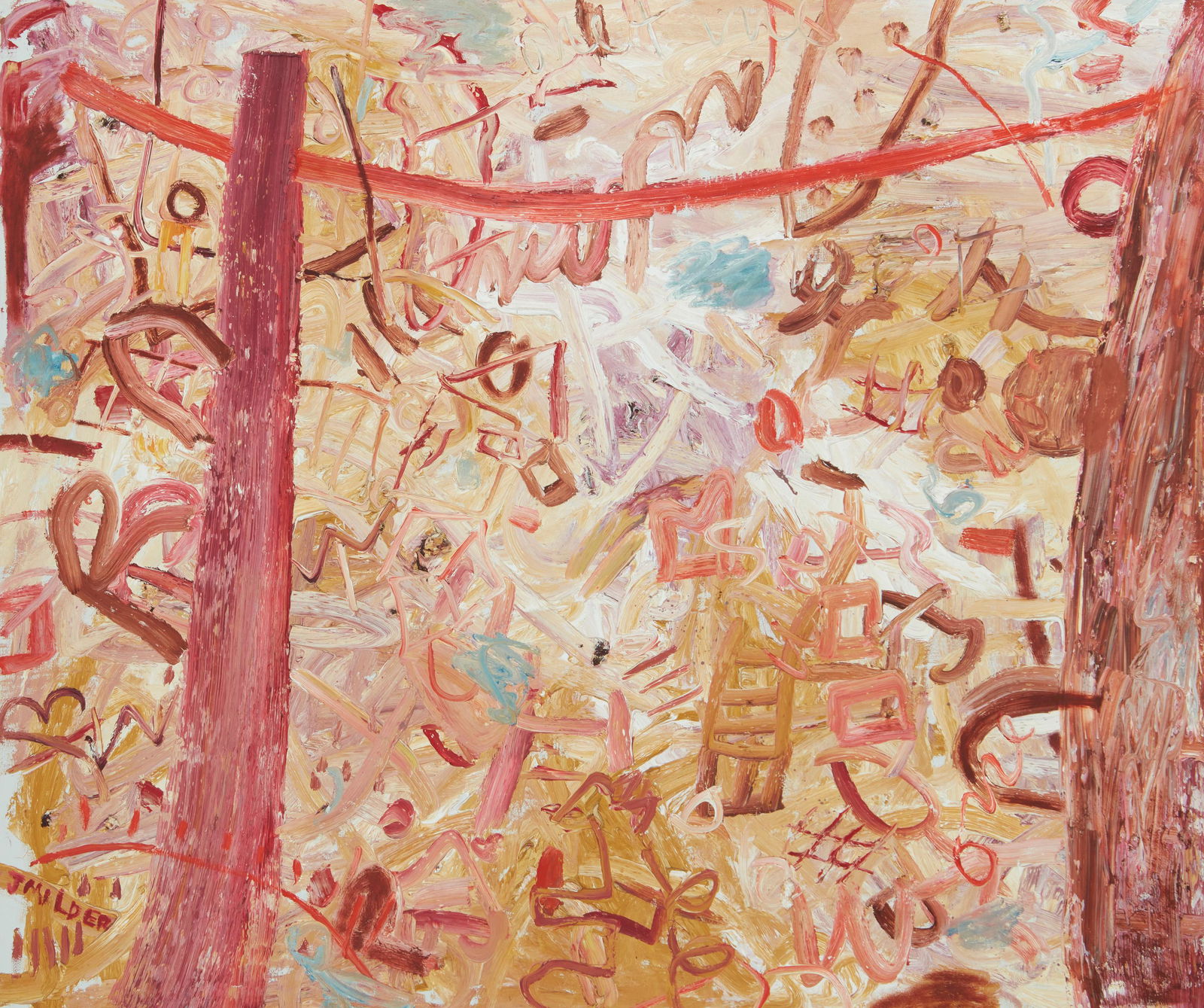 Jay Milder (b. 1934): Untitled Oil on canvas Signed lower left: J. Milder 51" H x 60 W Provenance: Property from Frances Luban Fine Art, Burbank, CA