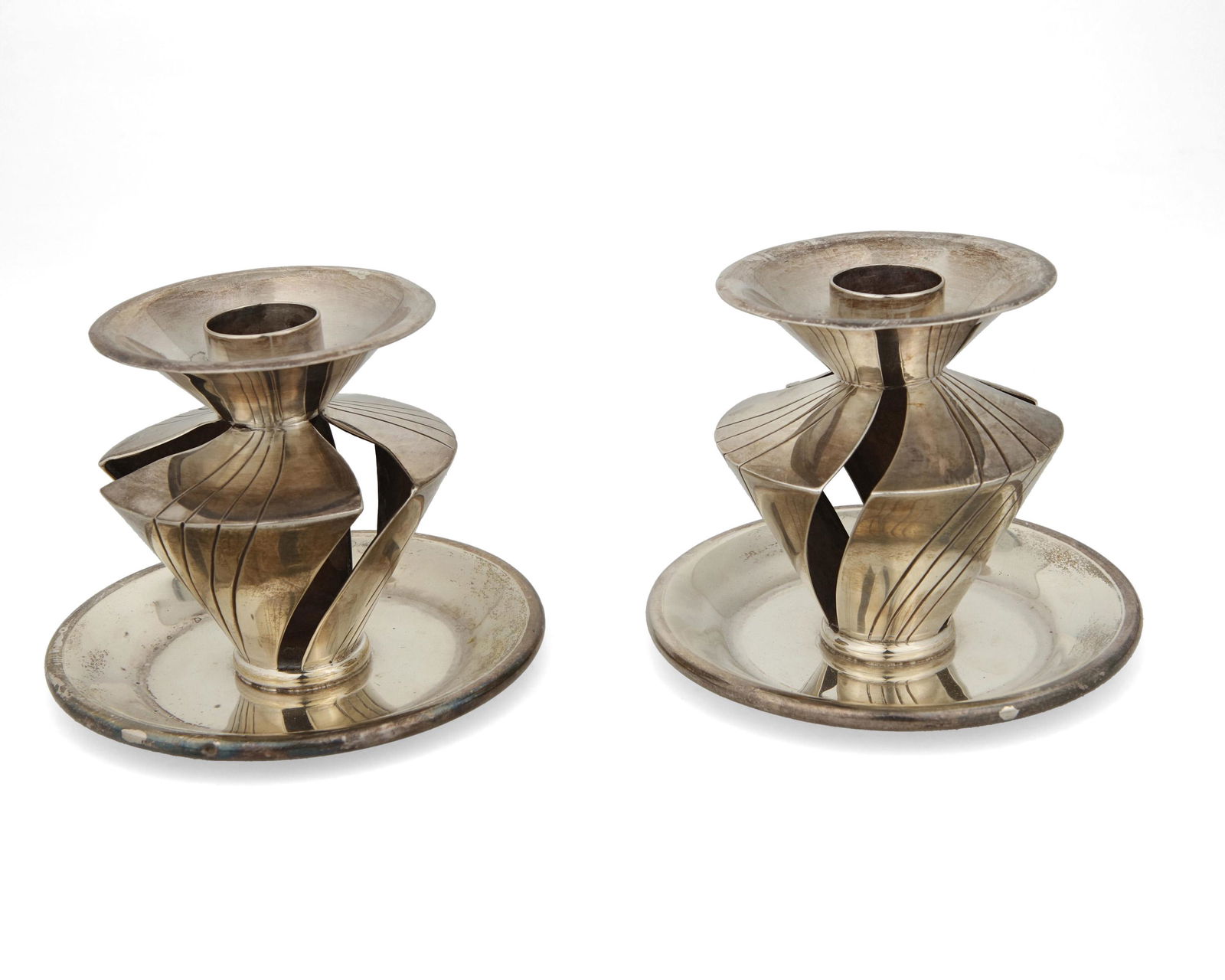 A pair of William Spratling sterling silver candlesticks (1 of 2)