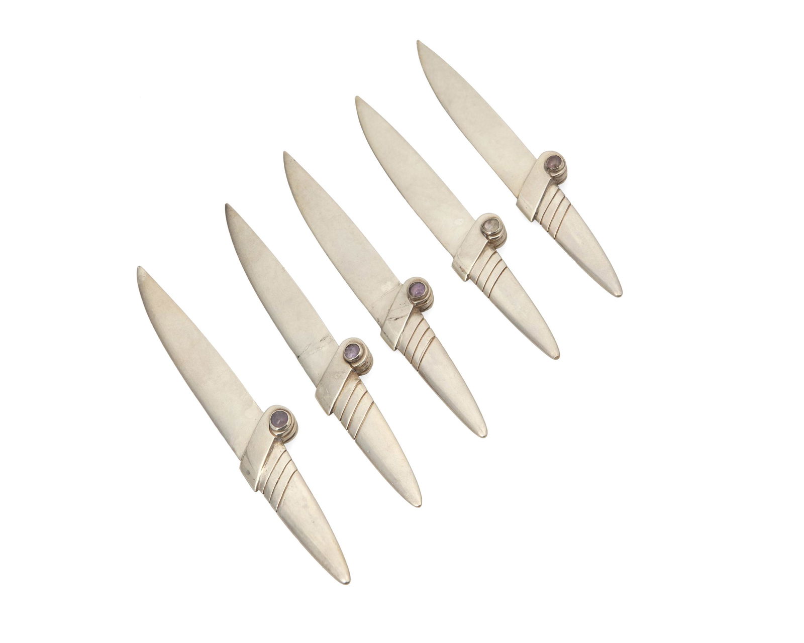 A group of William Spratling sterling silver fruit knives (1 of 2)