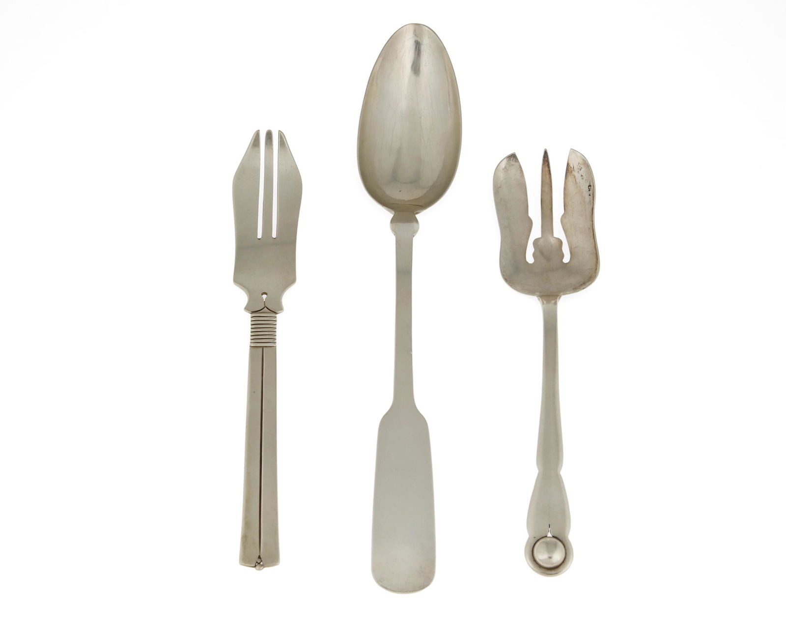 Three William Spratling sterling silver serving pieces (1 of 4)