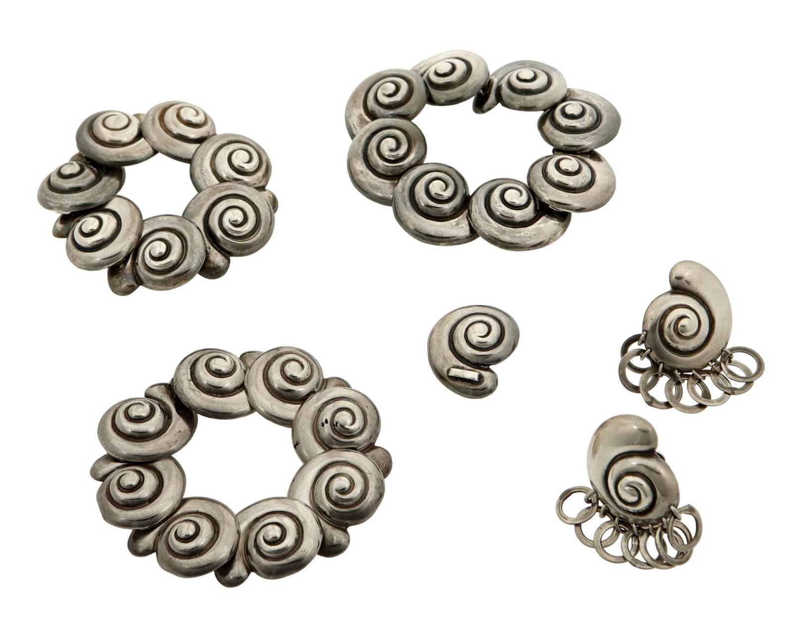 A set of Margot de Taxco sterling silver jewelry (1 of 2)