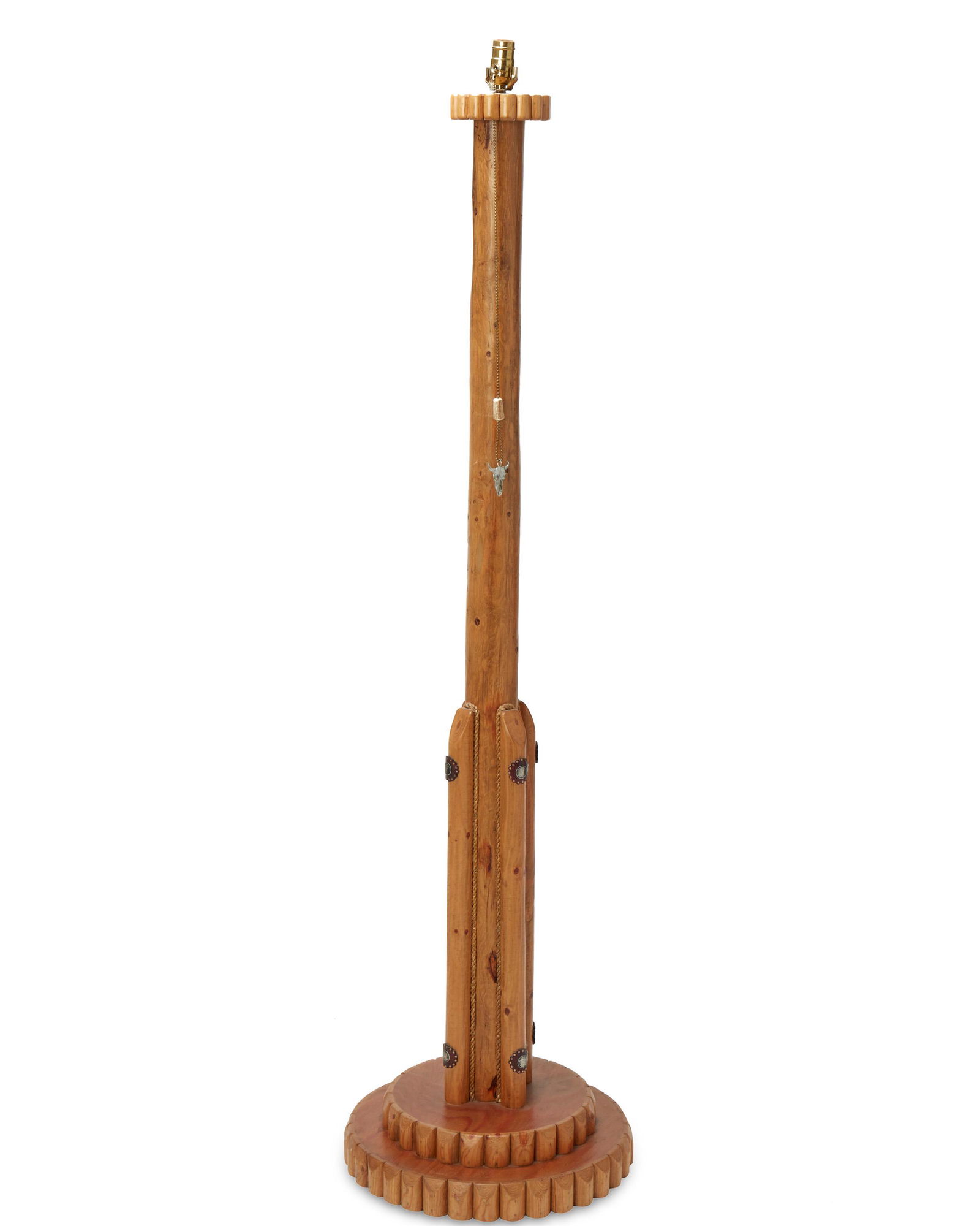 A Molesworth-style wood floor lamp (1 of 3)