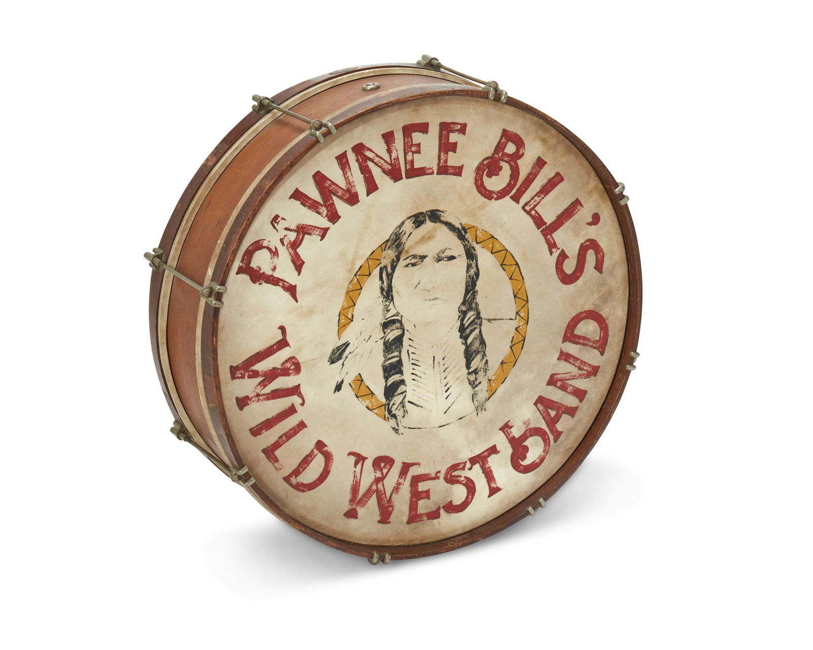 A bass drum from Pawnee Bill's Wild West Band (1 of 4)