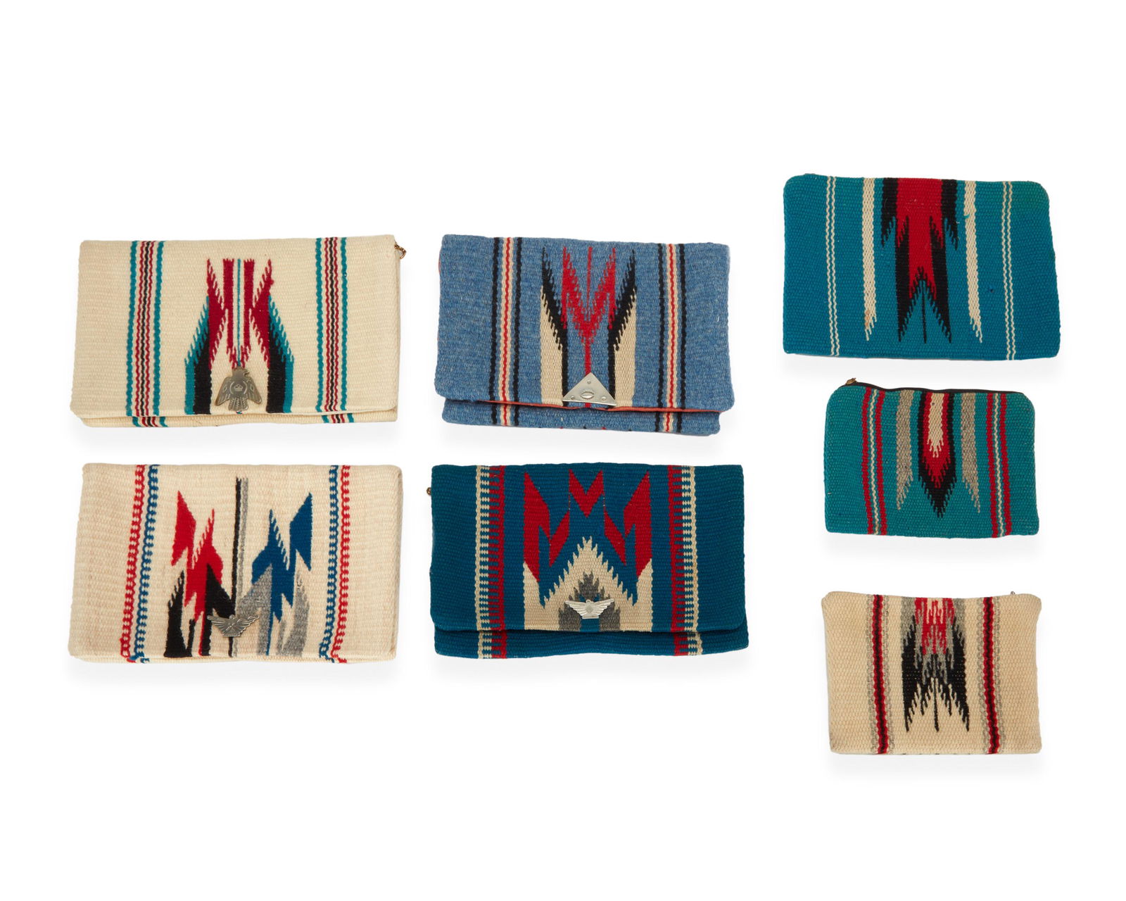 A group of Chimayo handwoven wool purses (1 of 2)