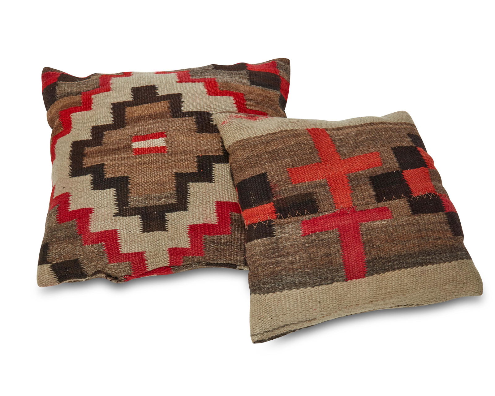 A pair of Navajo textile cushions (1 of 7)