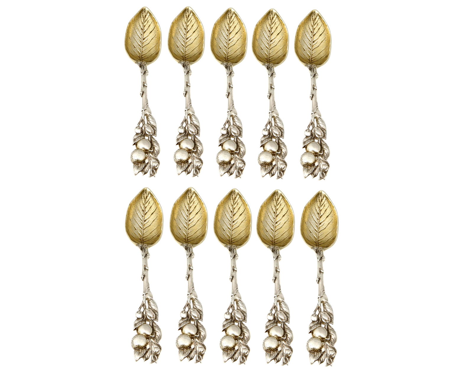 A set of Gorham sterling silver orange spoons (1 of 2)