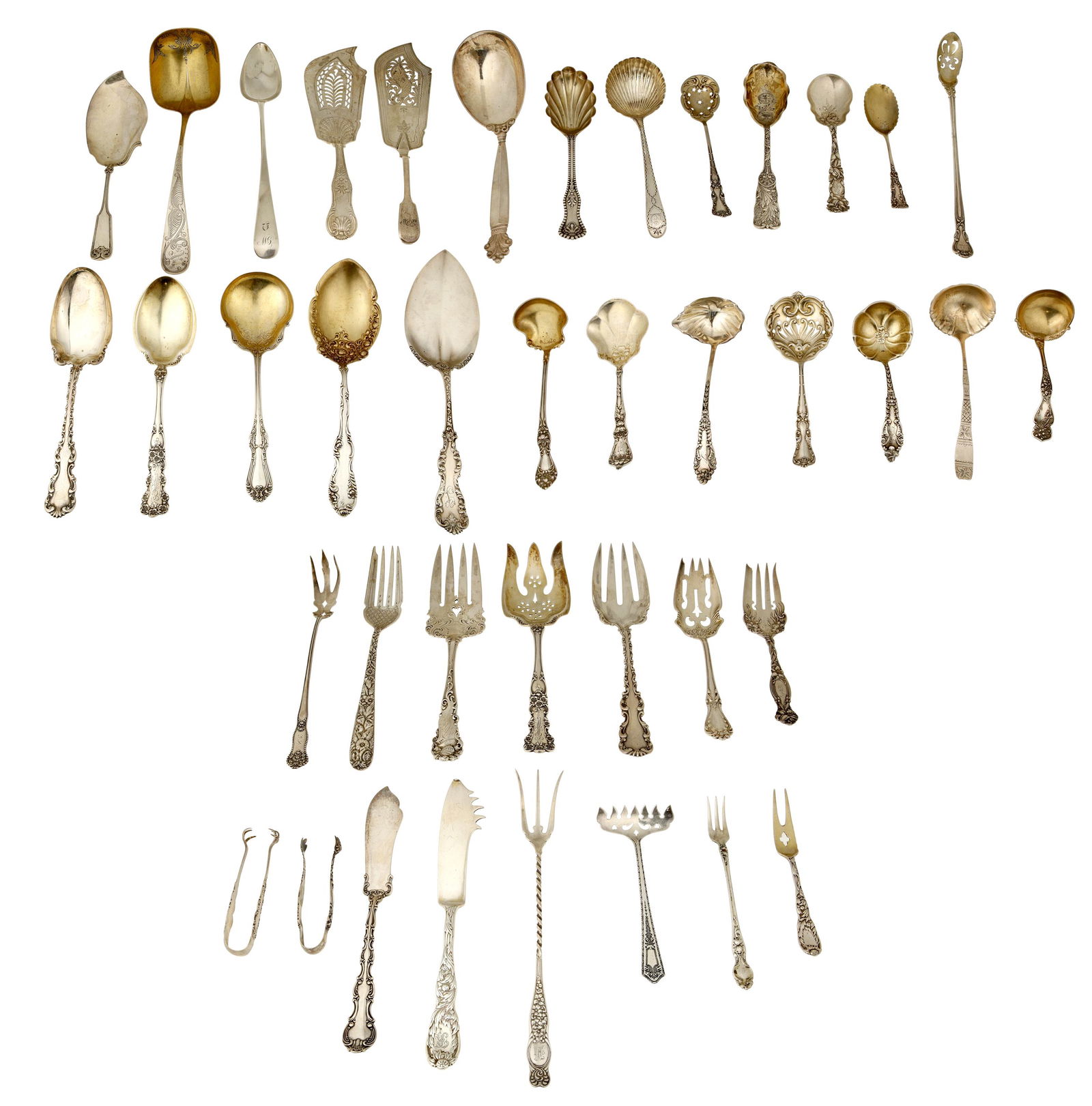 A group of sterling silver flatware (1 of 3)