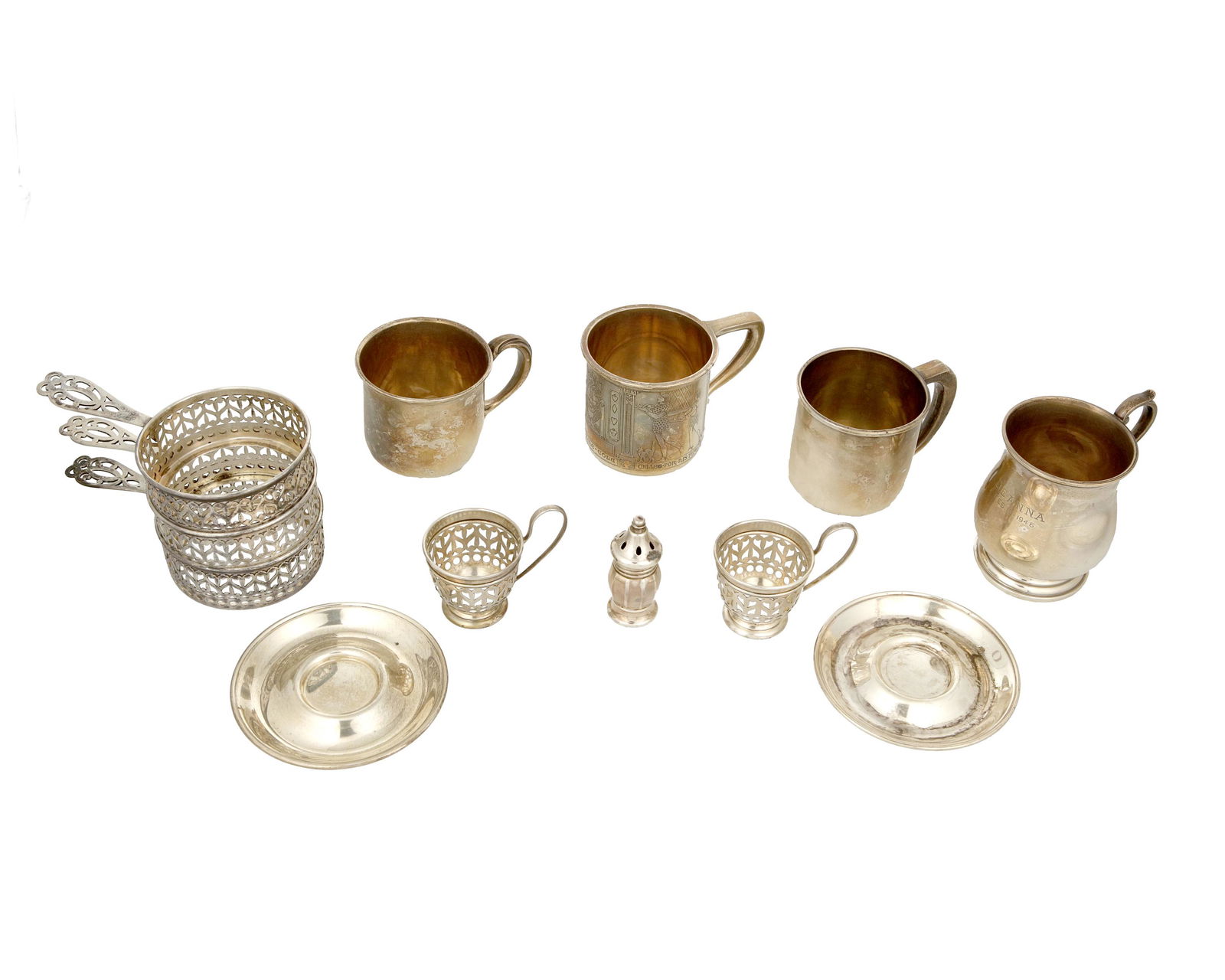 A group of sterling silver holloware (1 of 2)