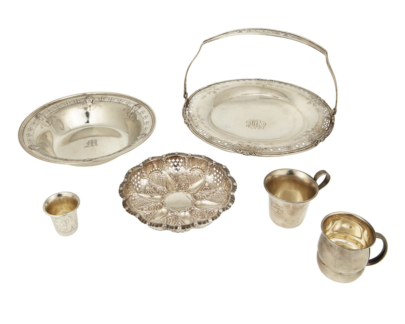 A group of sterling silver holloware (1 of 3)