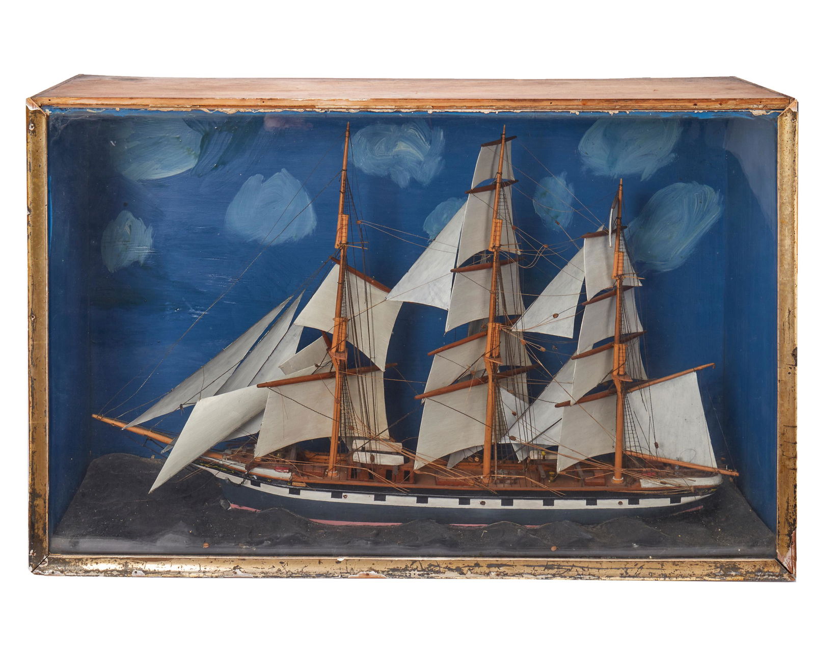 An Atlantic packet ship model diorama (1 of 7)