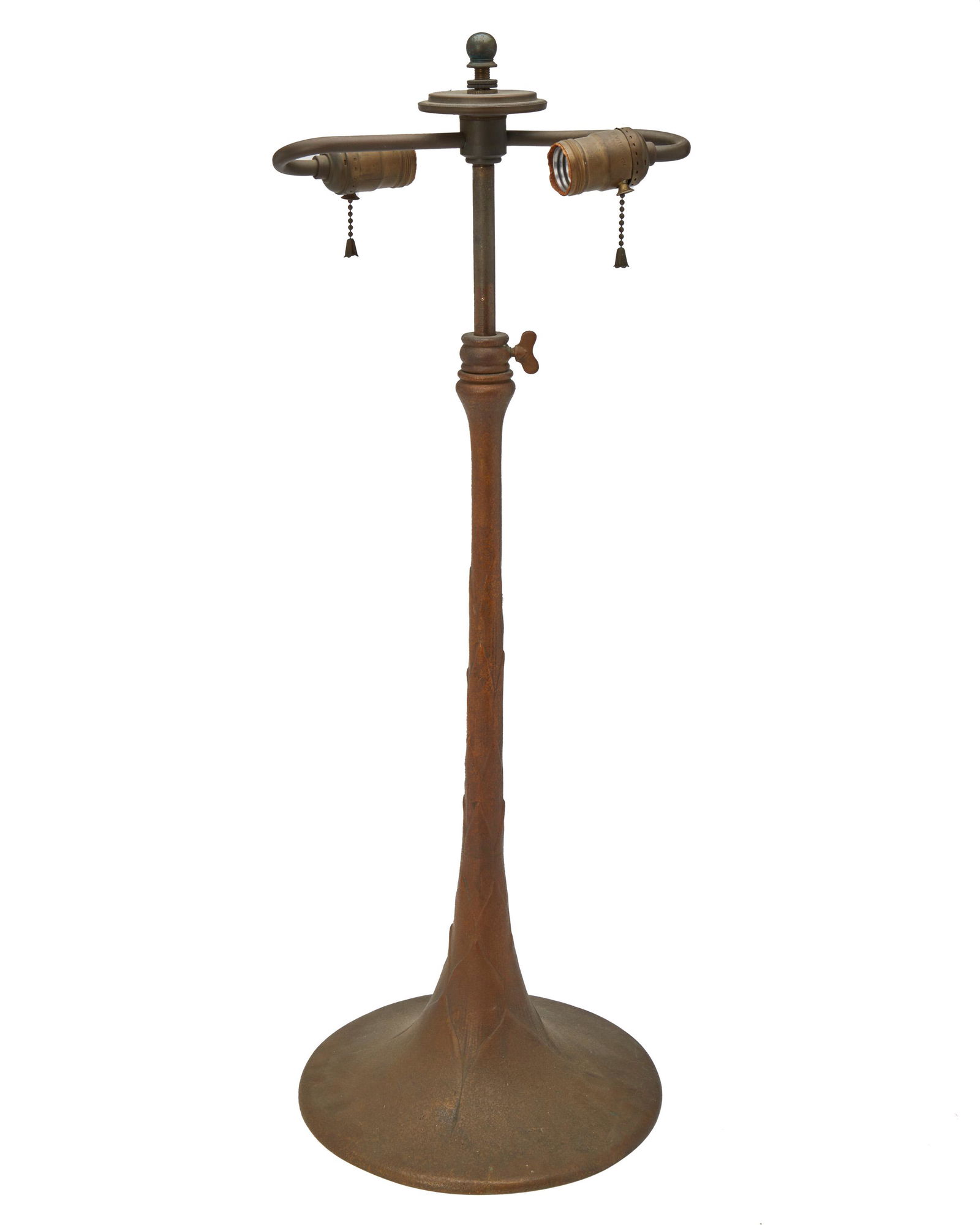 A Tiffany Studios bronze table lamp base (1 of 3)
