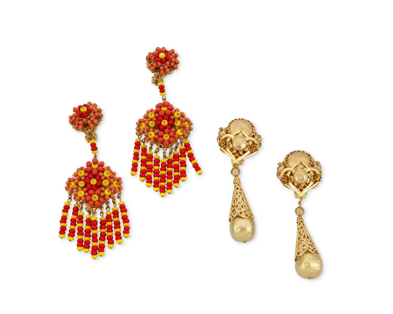 Two pairs of Stanley Hagler statement earrings (1 of 1)