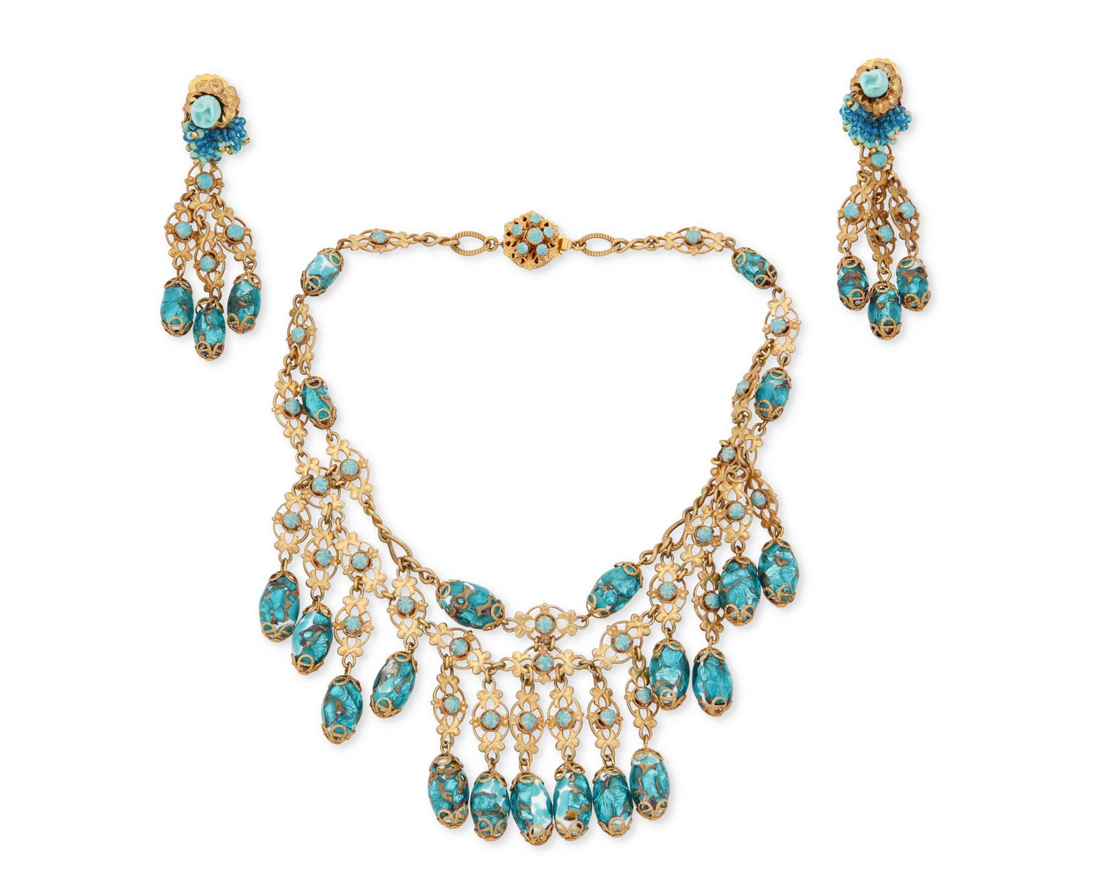 A Miriam Haskell necklace set (1 of 2)