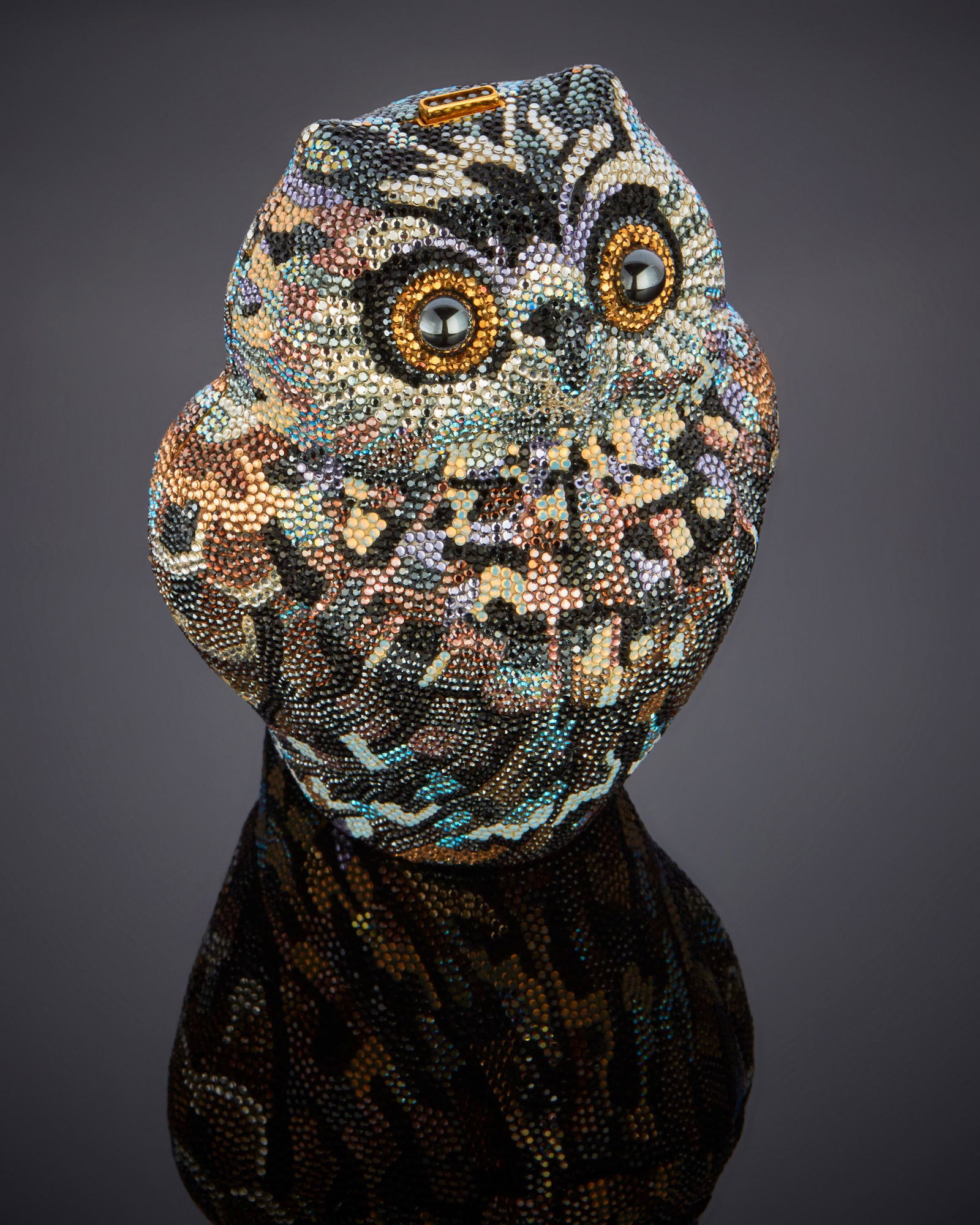 A Judith Leiber crystal owl minaudiEre (1 of 3)