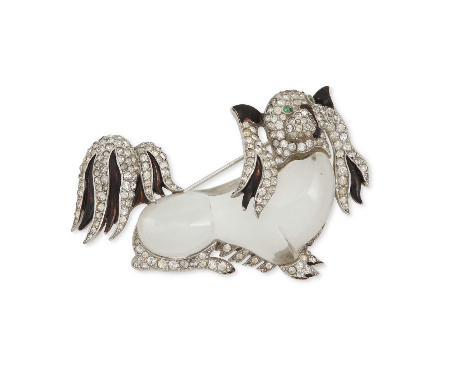 A vintage Trifari jelly belly dog brooch (1 of 2)