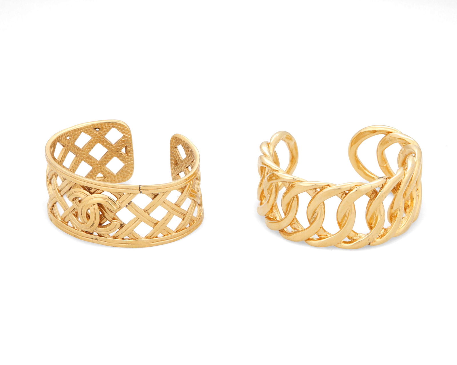 Two vintage CHANEL cuff bracelets (1 of 1)