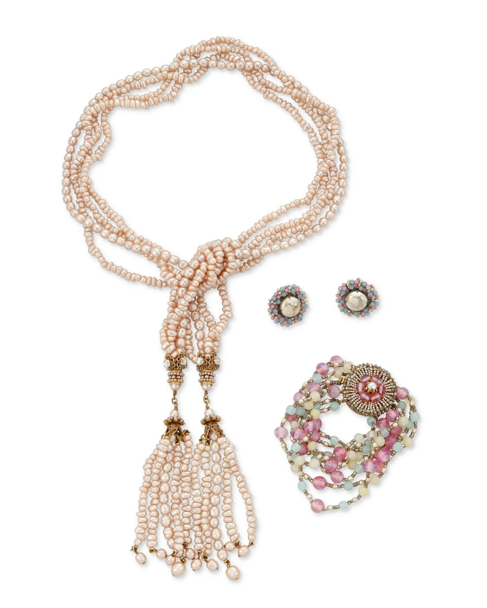 A group of Miriam Haskell and Stanley Hagler jewelry (1 of 3)