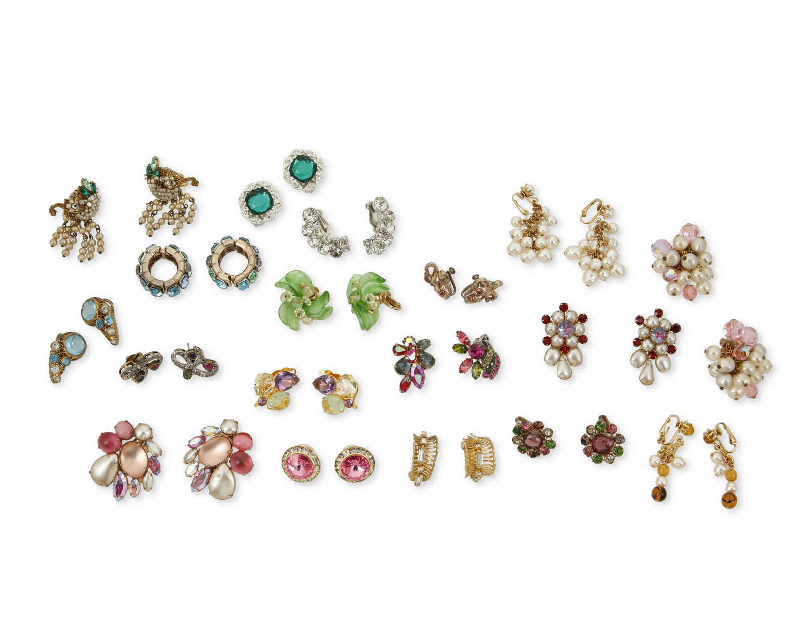 A large group of vintage and modern earrings (1 of 1)