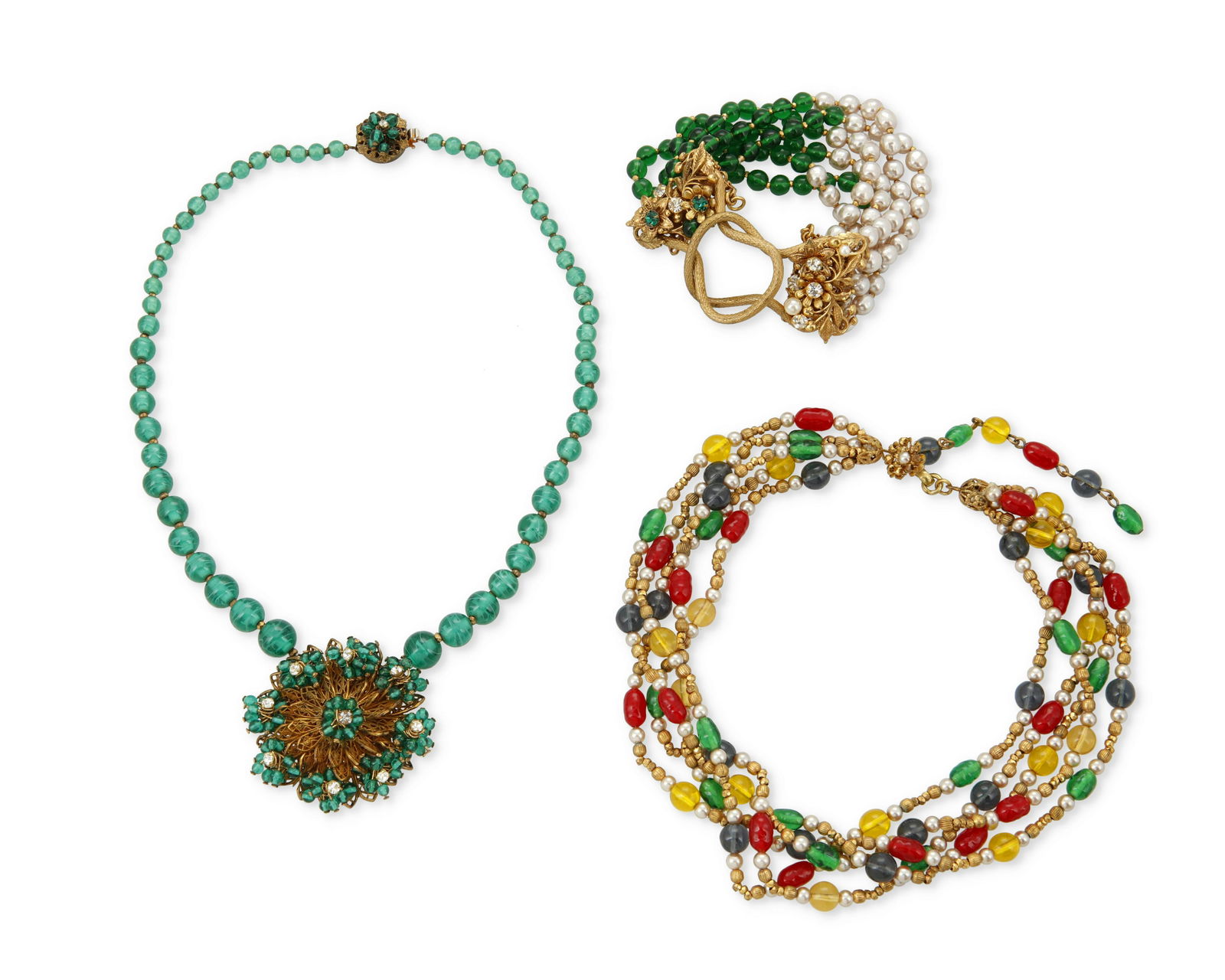 A group of Miriam Haskell jewelry (1 of 2)