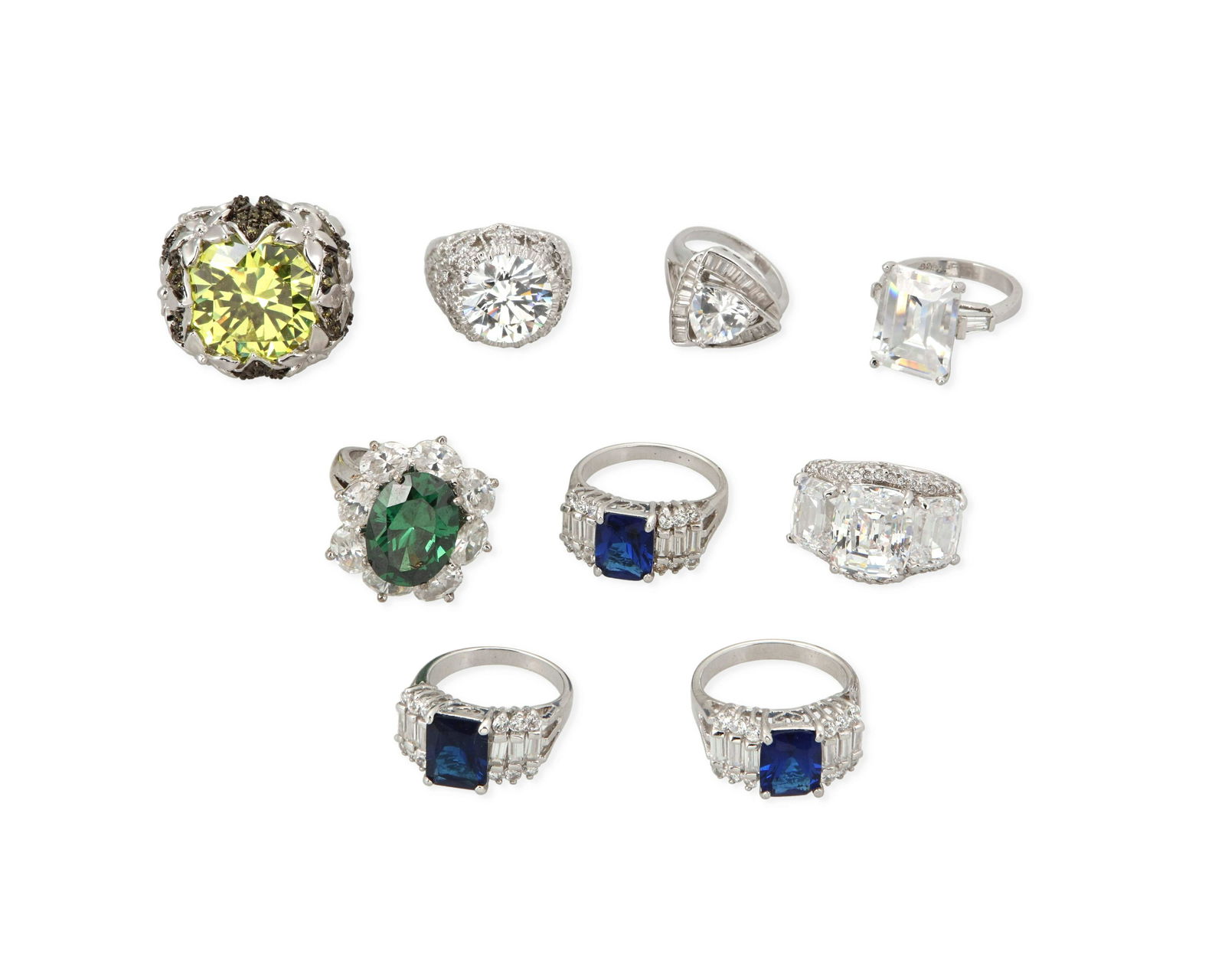 A group of silver and costume rings including Jarin (1 of 1)