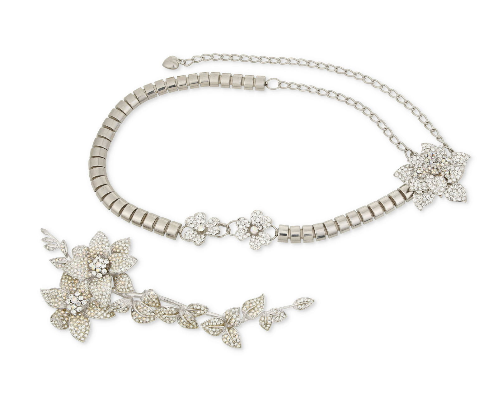 A reticulated floral brooch and belt (1 of 2)