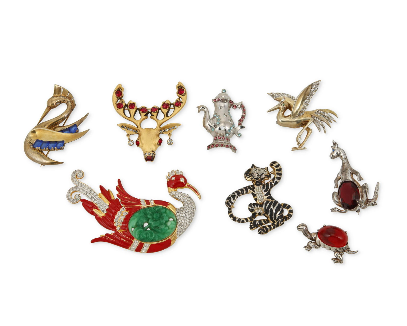 A group of animal-themed costume jewelry (1 of 2)